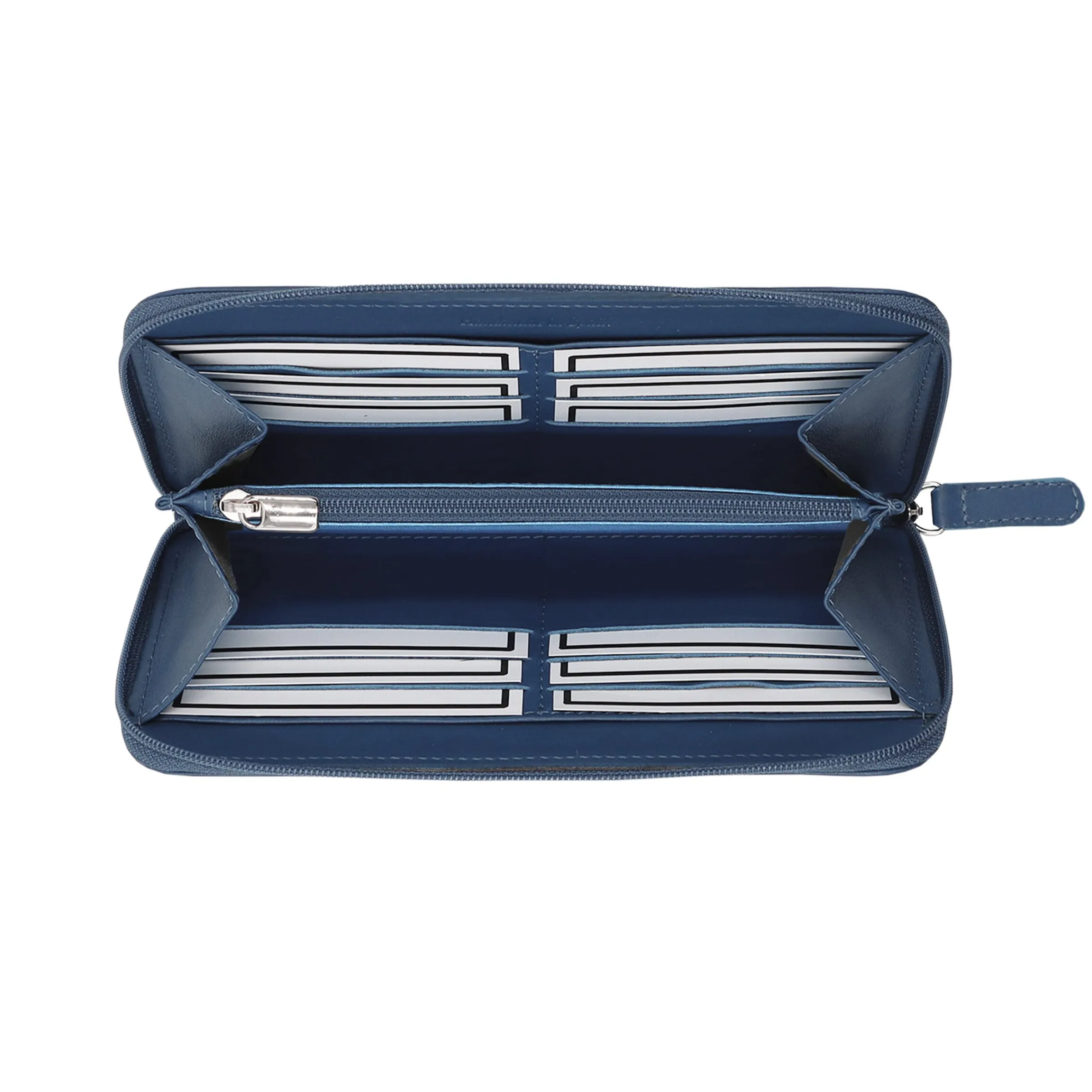 Femme JULES & JENN Petite Maroquinerie | Compagnon cuir bleu royal