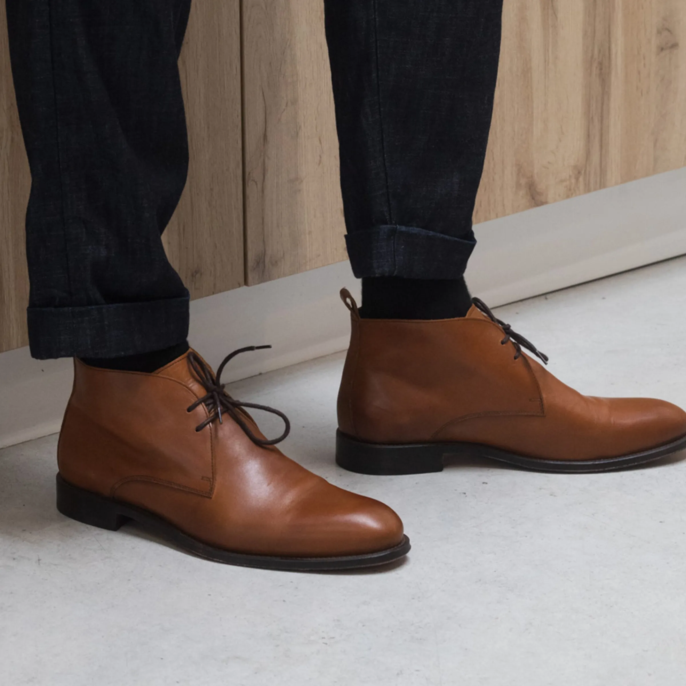 Homme JULES & JENN Boots | Desert boots cuir