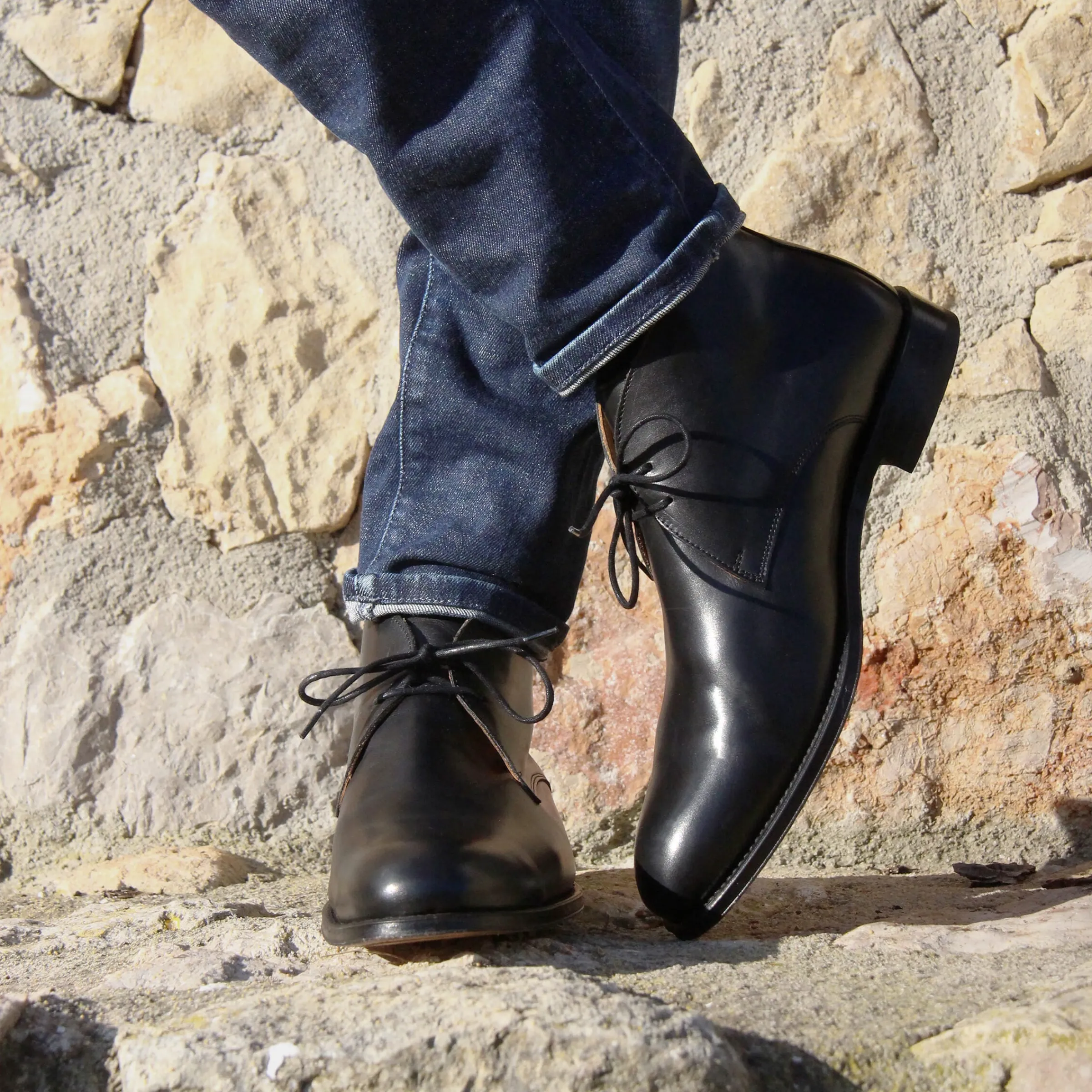 Homme JULES & JENN Boots | Desert boots cuir