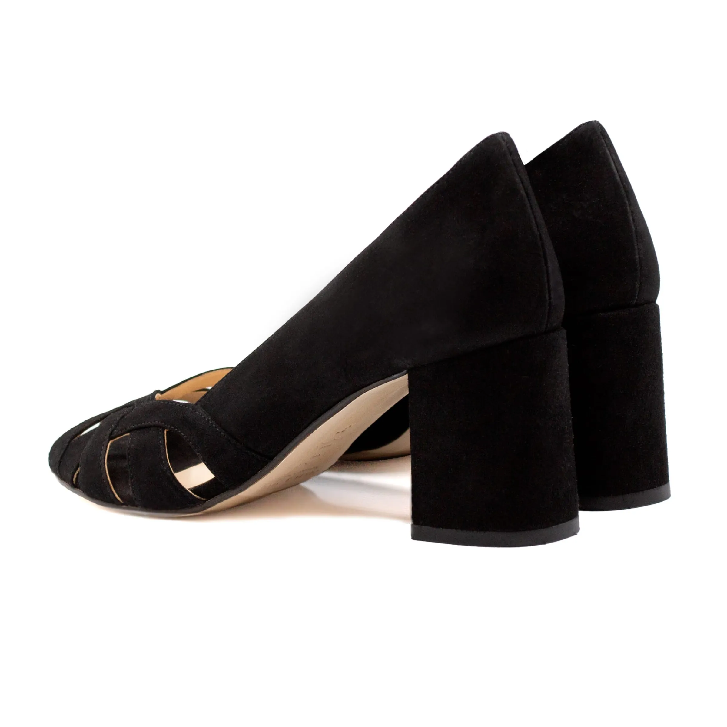 Femme JULES & JENN Sandales | Escarpins | Escarpins découpe cuir daim