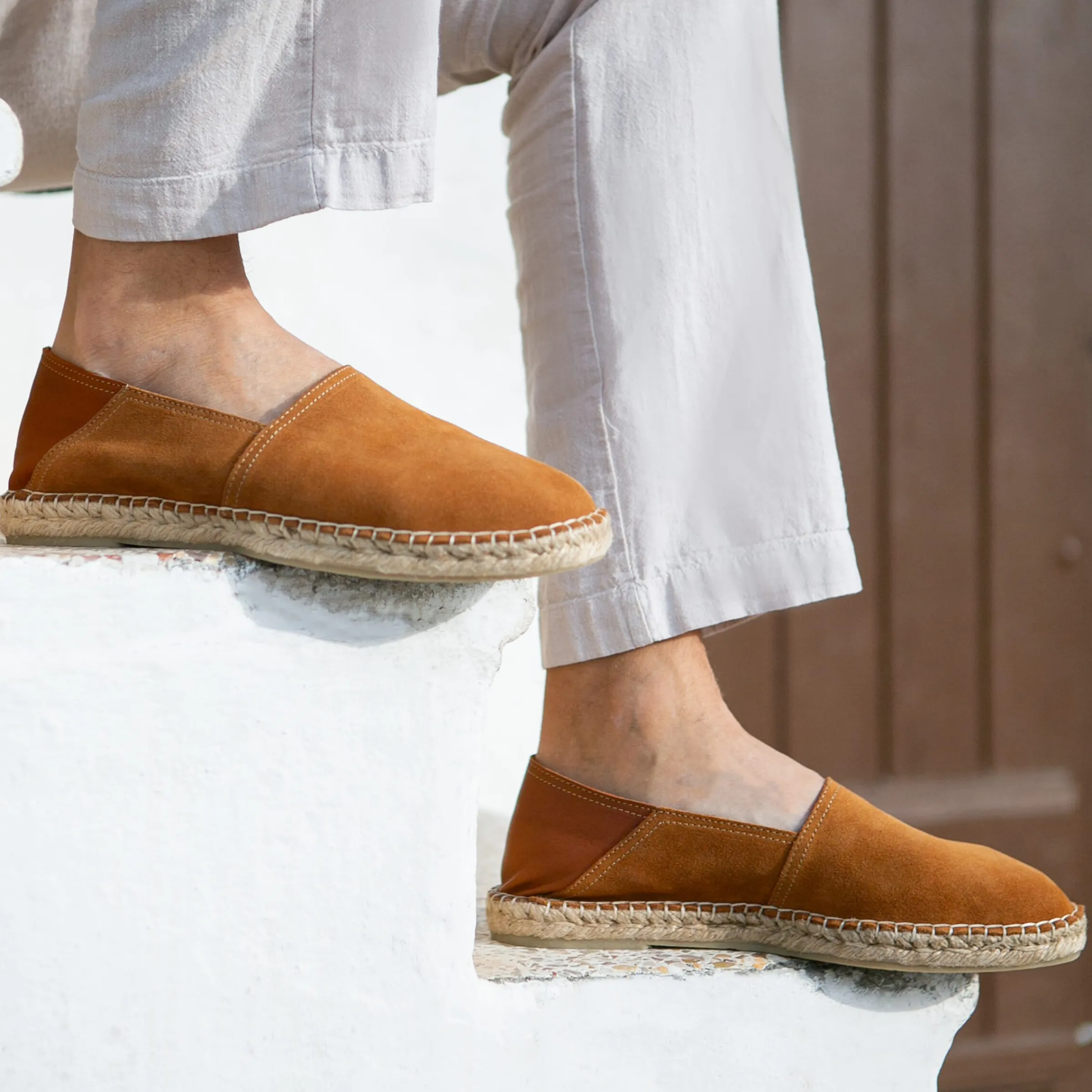 Homme JULES & JENN Espadrilles & Sandales | Espadrilles cuir daim