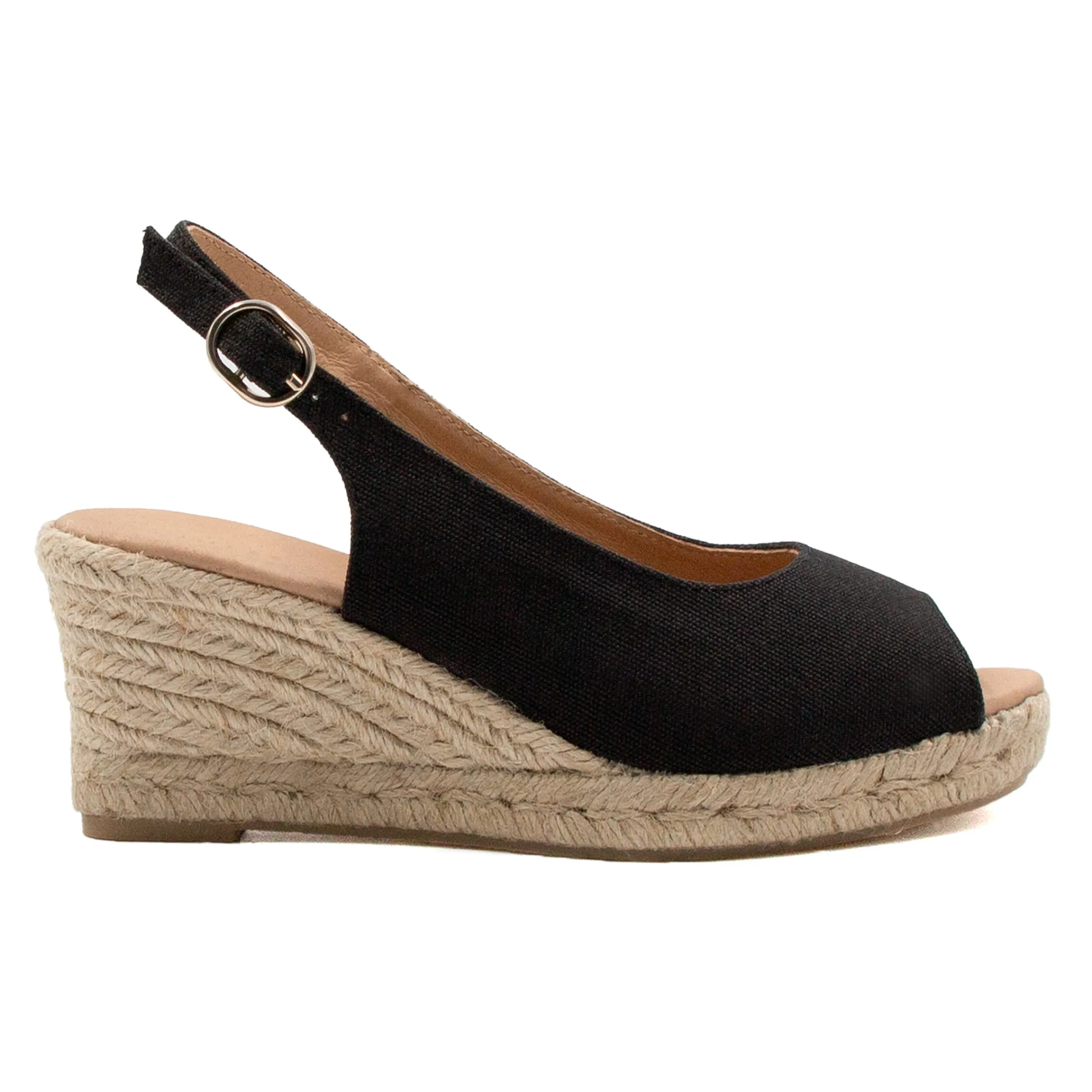 espadrilles_slingback_recycles_noires_4.webp Femme JULES & JENN Dressing Recyclé | Sandales | Espadrilles slingback recyclées es
