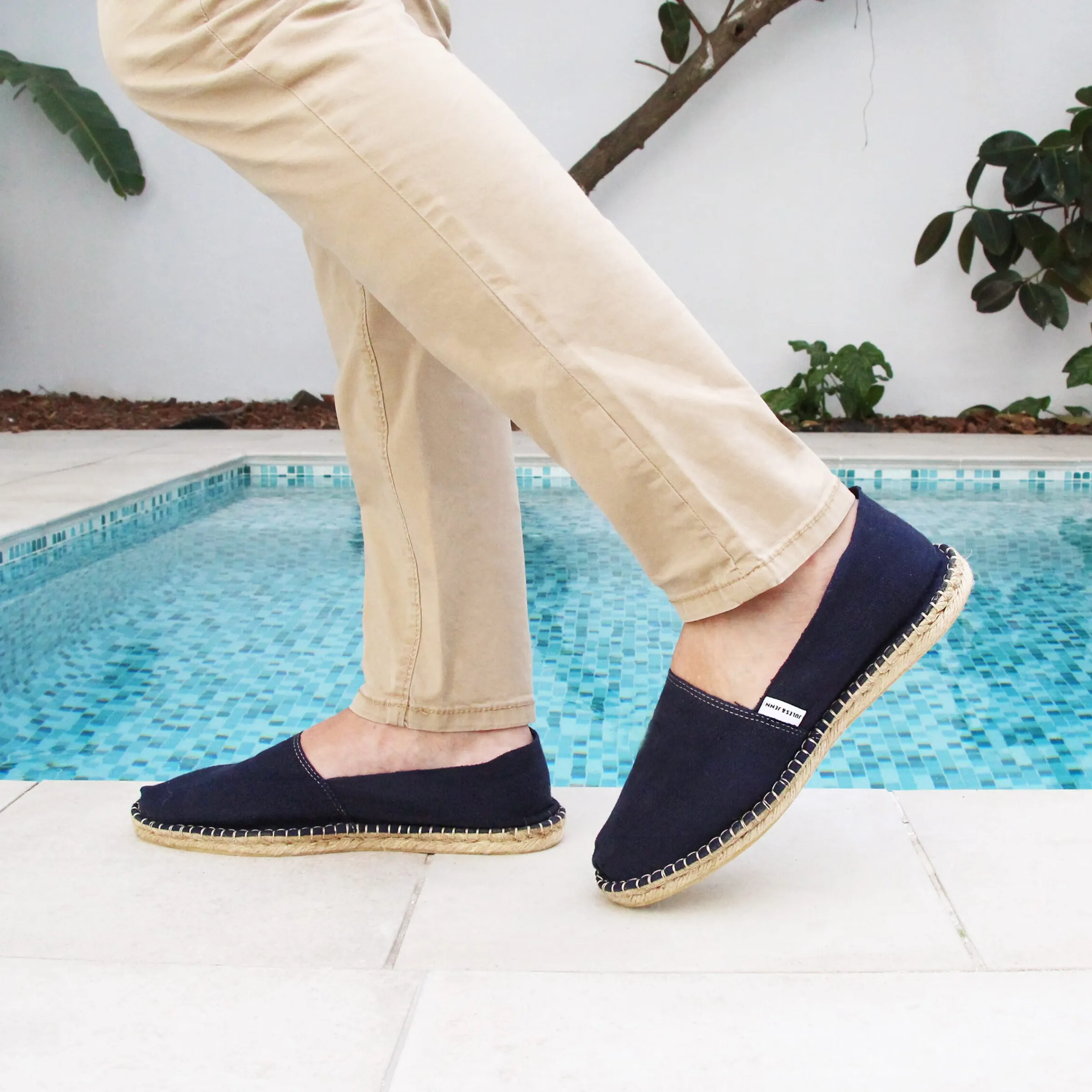 Femme JULES & JENN Espadrilles & Sandales | Espadrilles | Espadrilles toile coton bleu