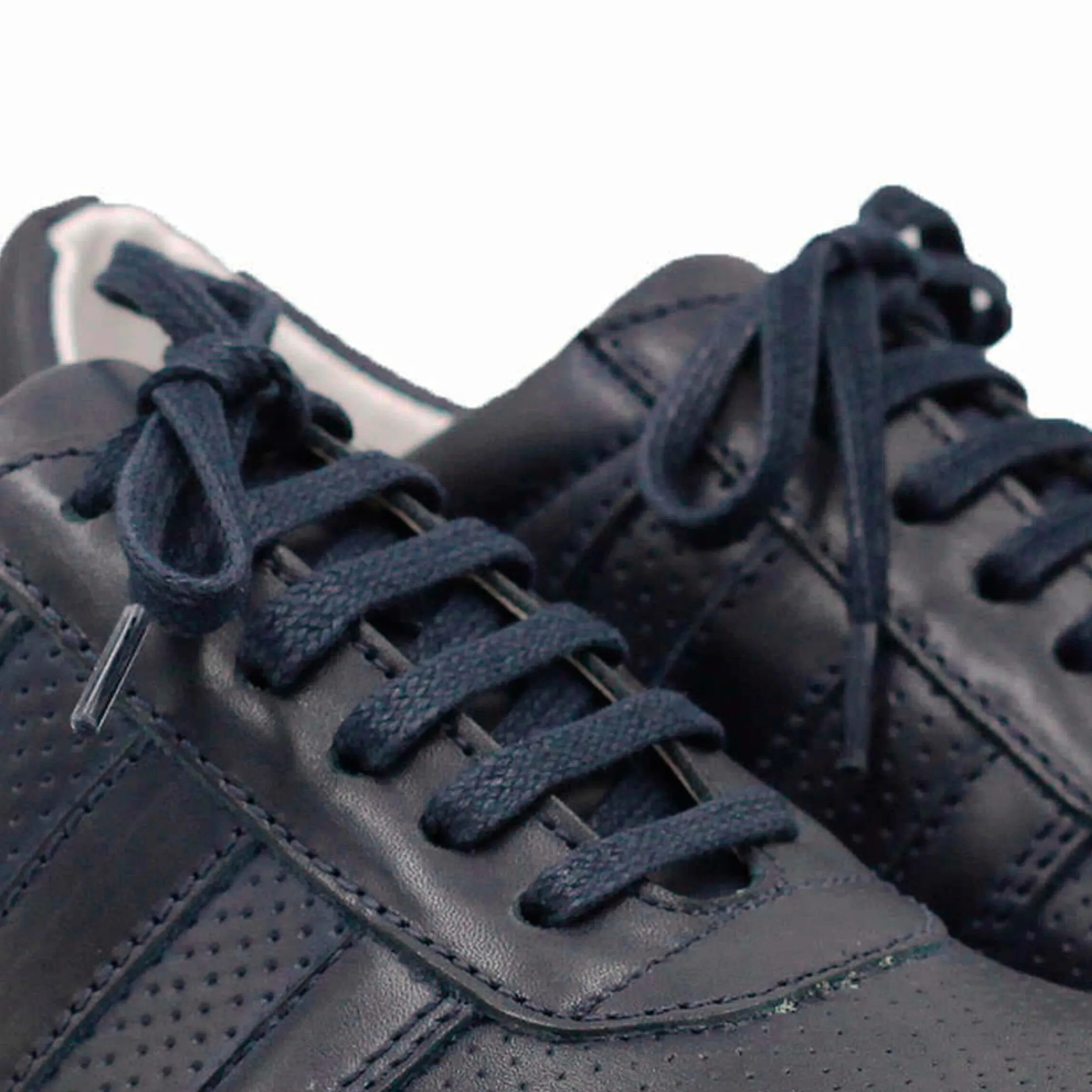 Femme JULES & JENN Cordonnerie | Cordonnerie | Lacets plats coton bleu