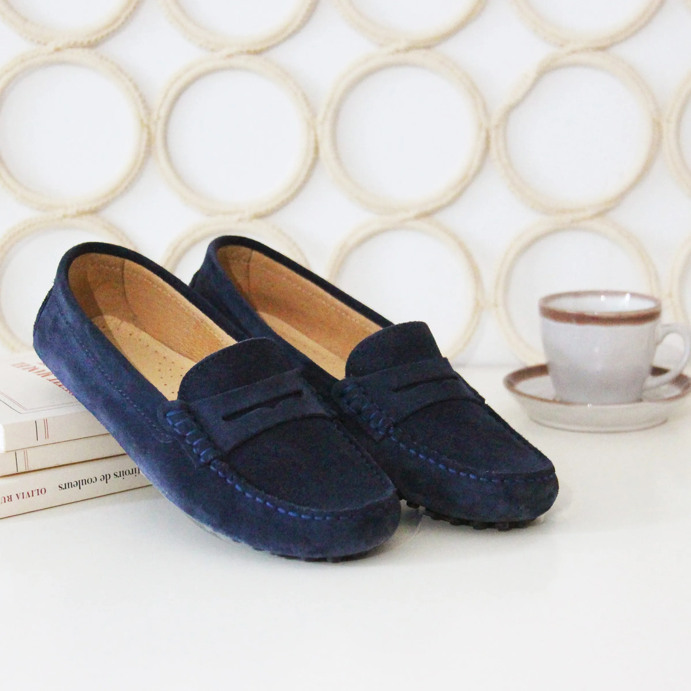 mocassins_cuir_daim_bleu_2.webp Femme JULES & JENN Mocassins & Derbies | Mocassins cuir daim bleu