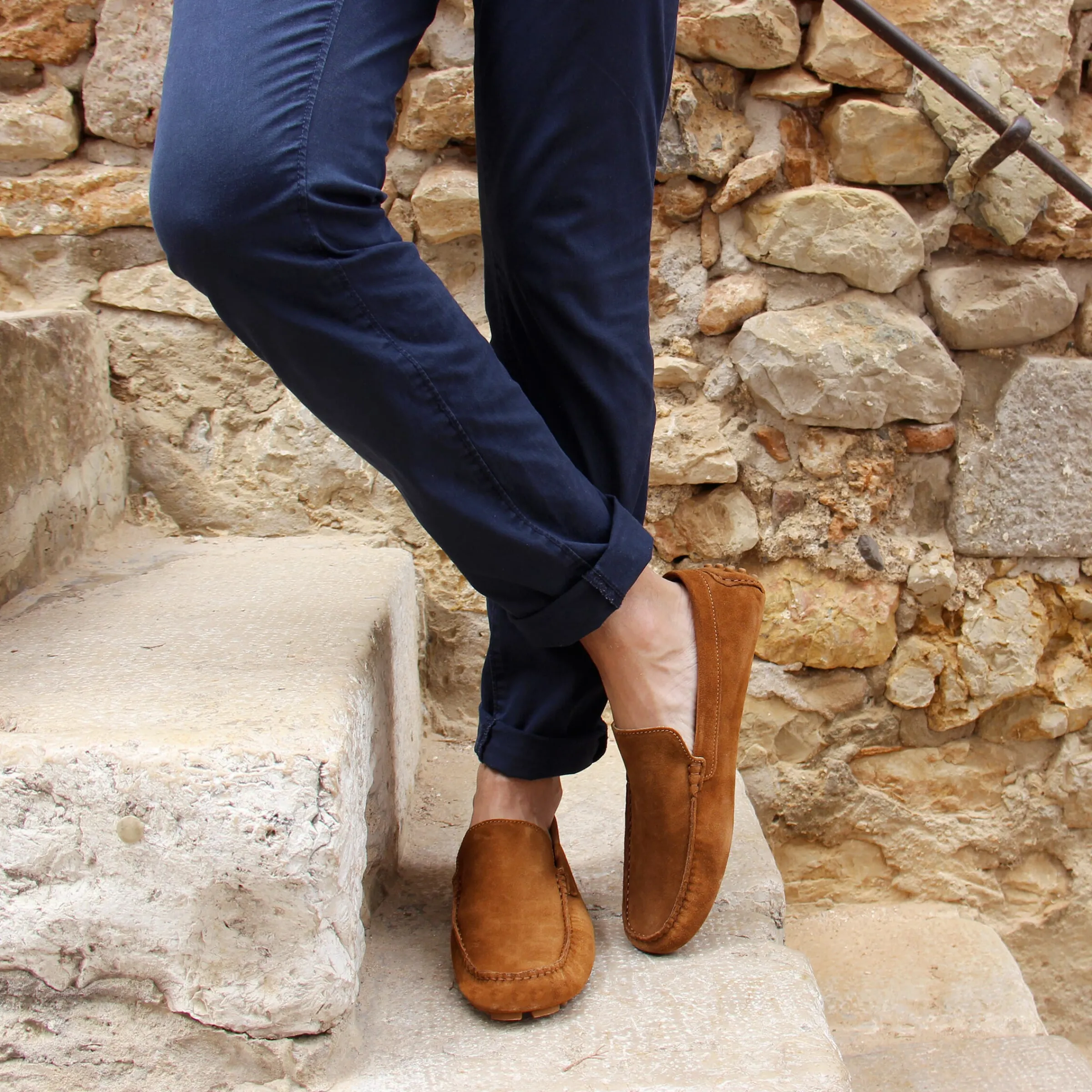 Homme JULES & JENN Mocassins | Mocassins cuir daim