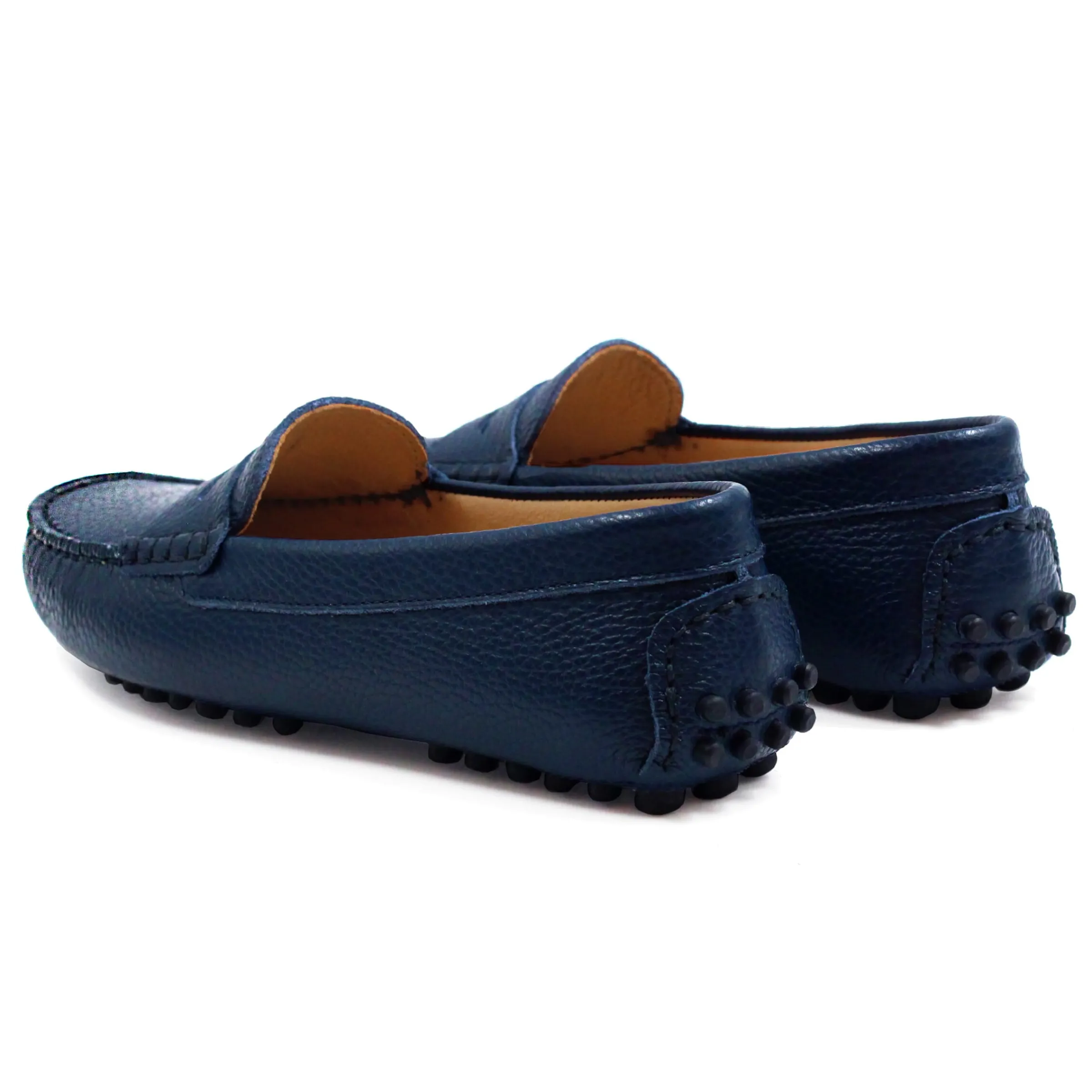 Femme JULES & JENN Mocassins & Derbies | Mocassins cuir grainé bleu