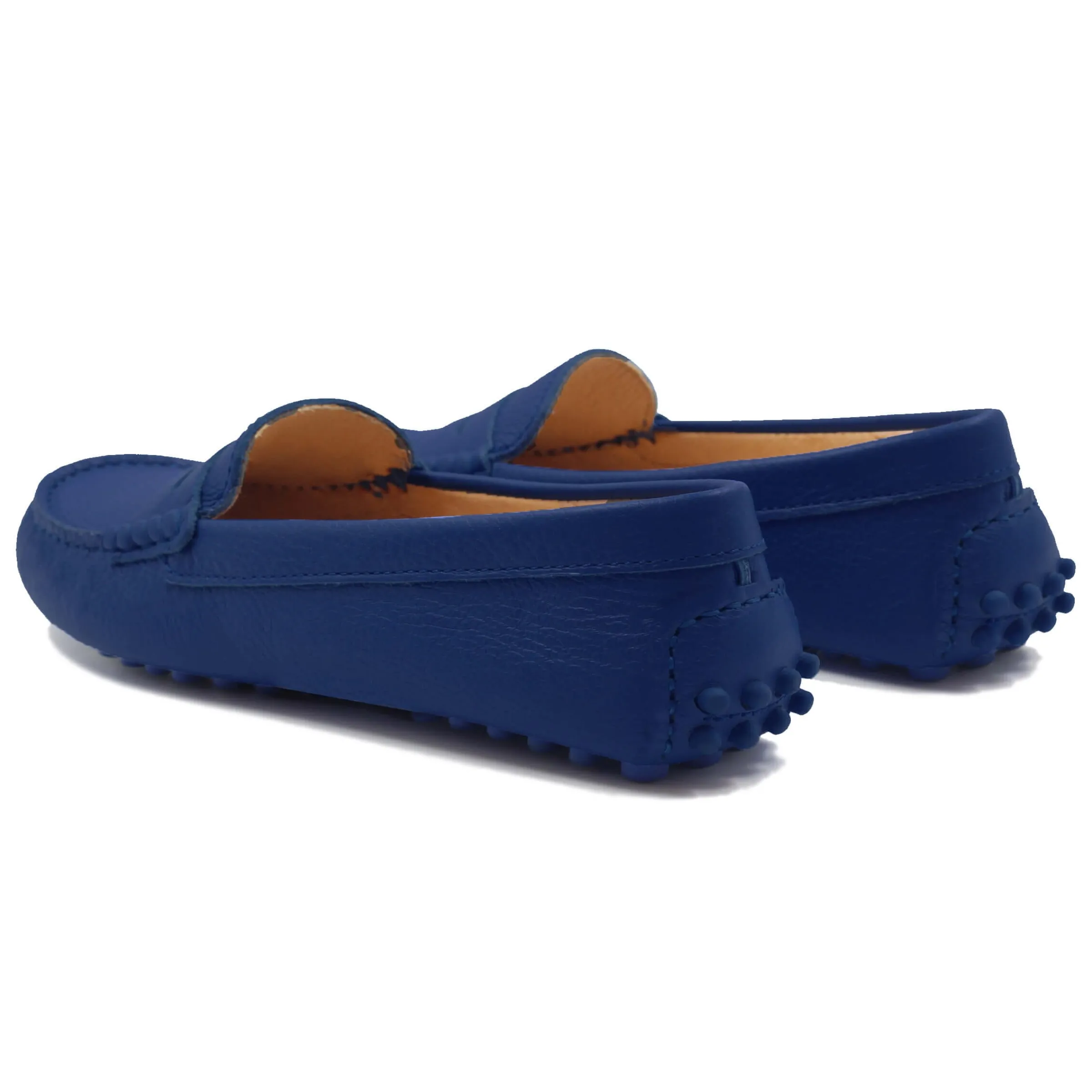 Femme JULES & JENN Mocassins & Derbies | Mocassins cuir grainé bleu royal