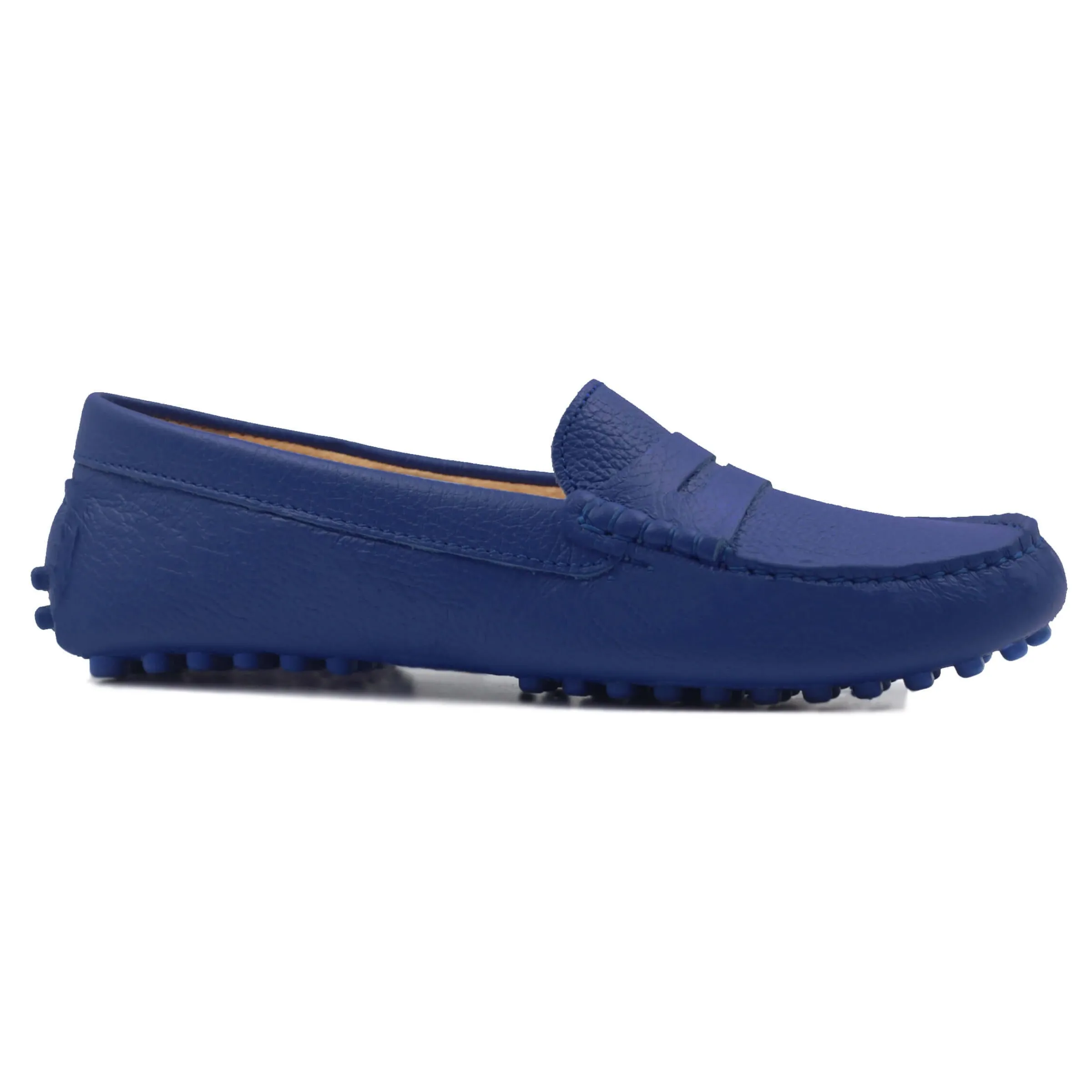 mocassins_cuir_grain_bleu_royal_4.webp Femme JULES & JENN Mocassins & Derbies | Mocassins cuir grainé bleu royal