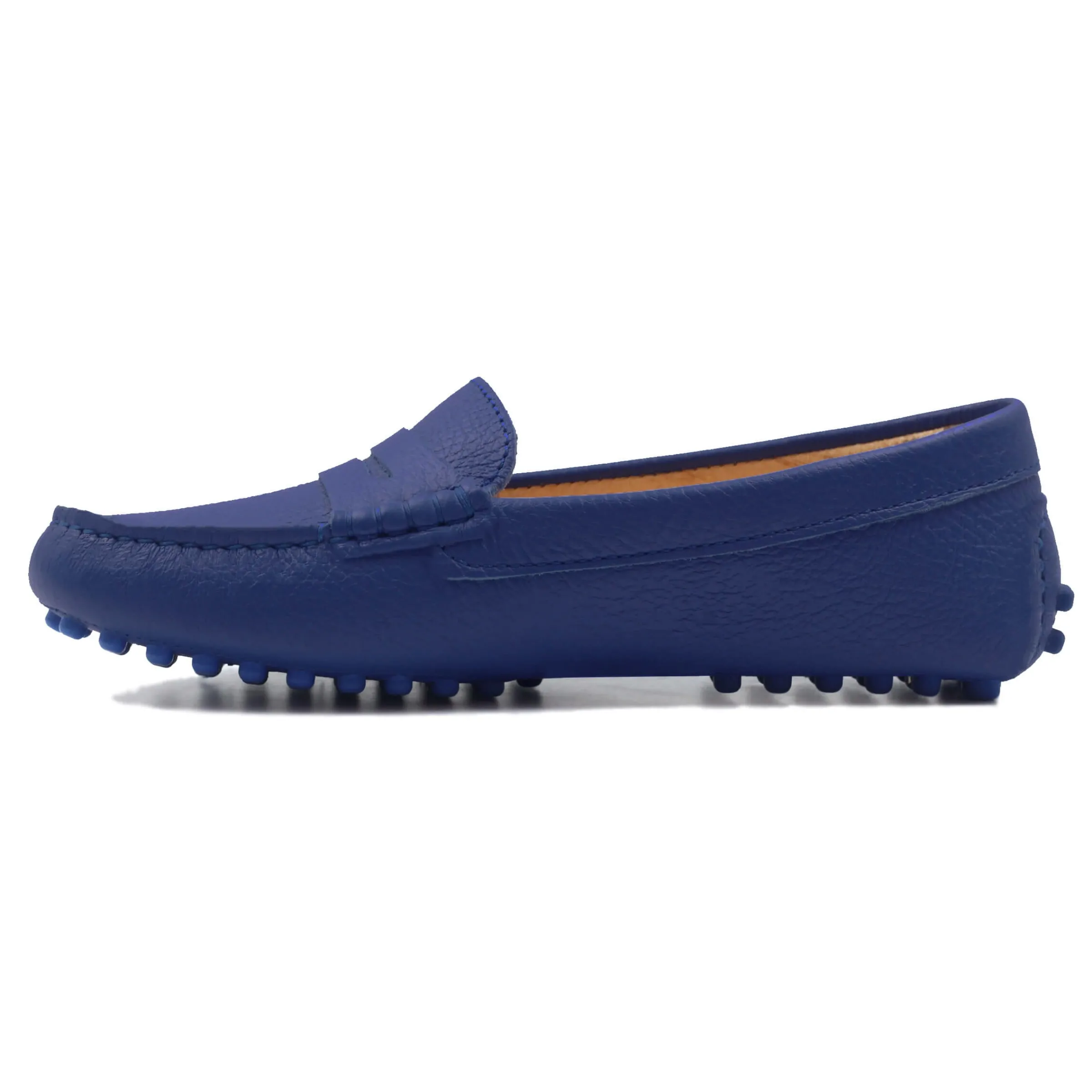 mocassins_cuir_grain_bleu_royal_5.webp Femme JULES & JENN Mocassins & Derbies | Mocassins cuir grainé bleu royal