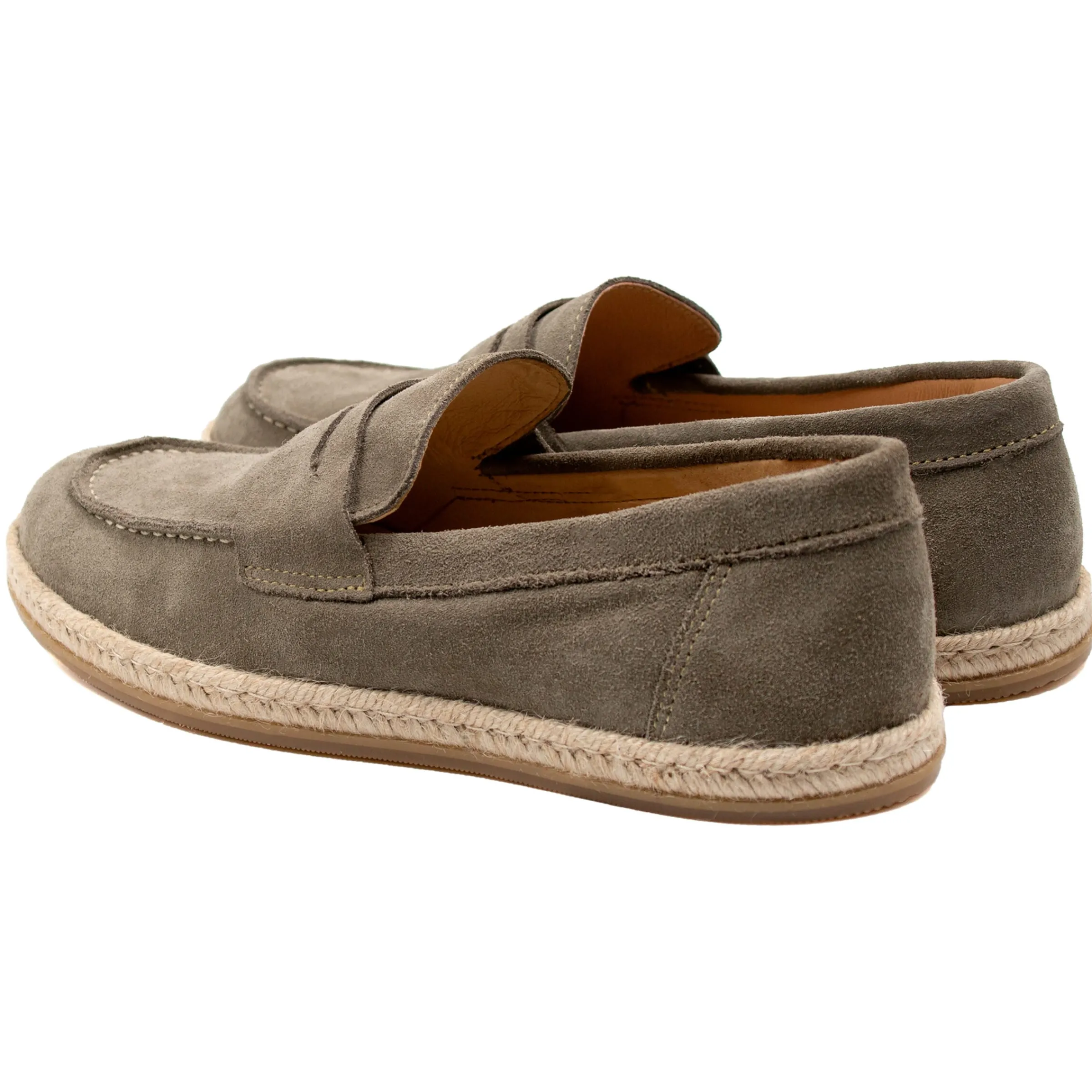Homme JULES & JENN Mocassins | Mocassins espadrilles cuir daim