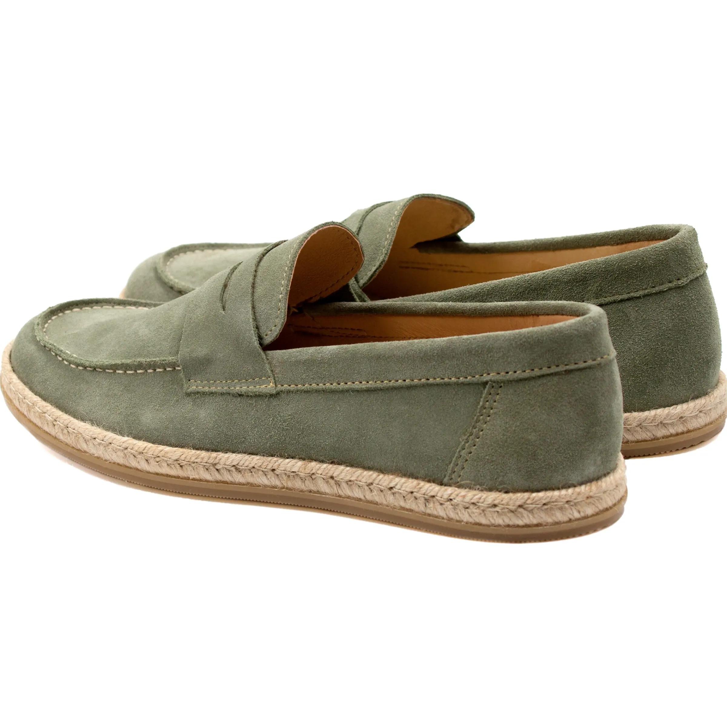Homme JULES & JENN Mocassins | Mocassins espadrilles cuir daim