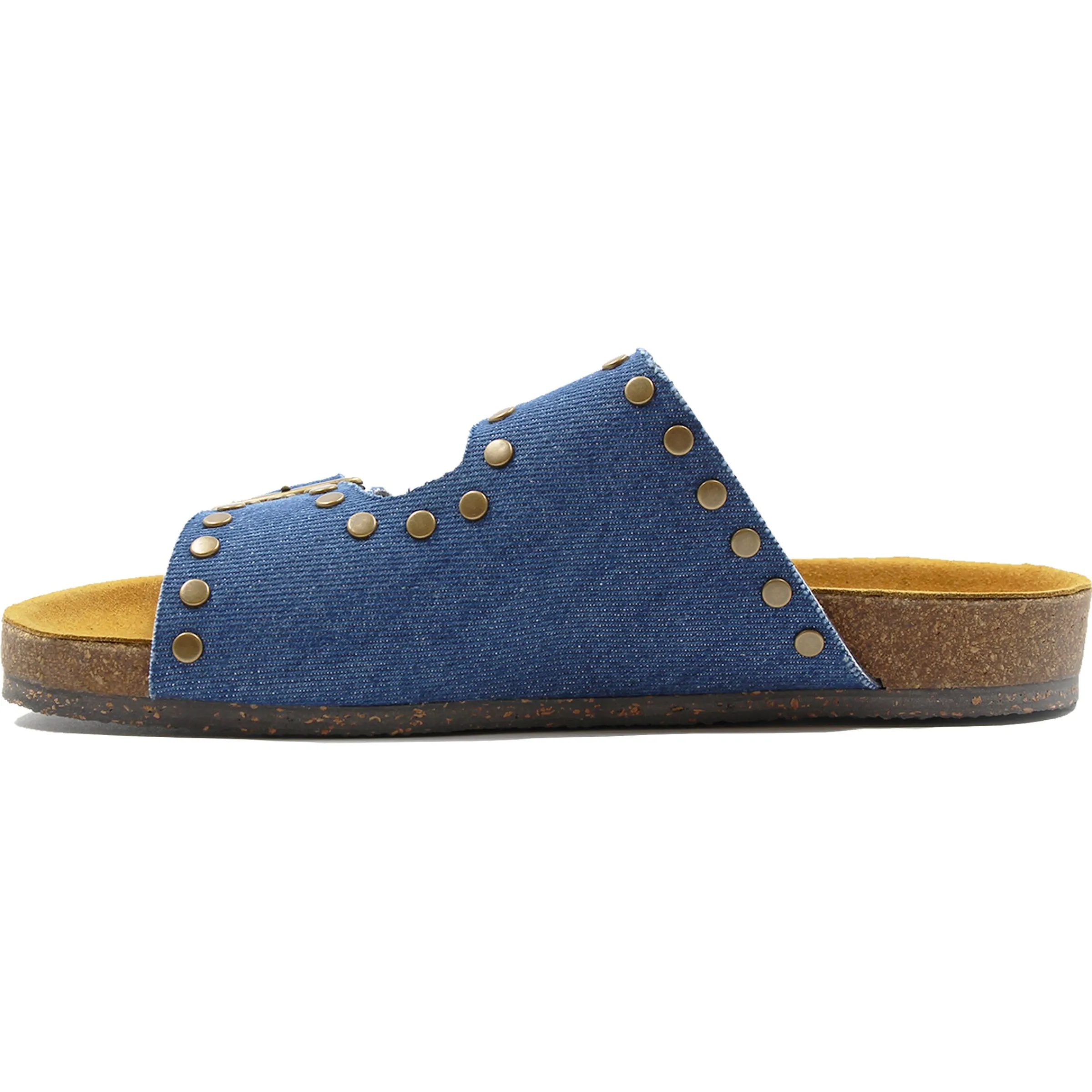 mules_lige_clous_toile_jean_bleu_5.webp Femme JULES & JENN Sandales | Mules liège clous toile jean bleu