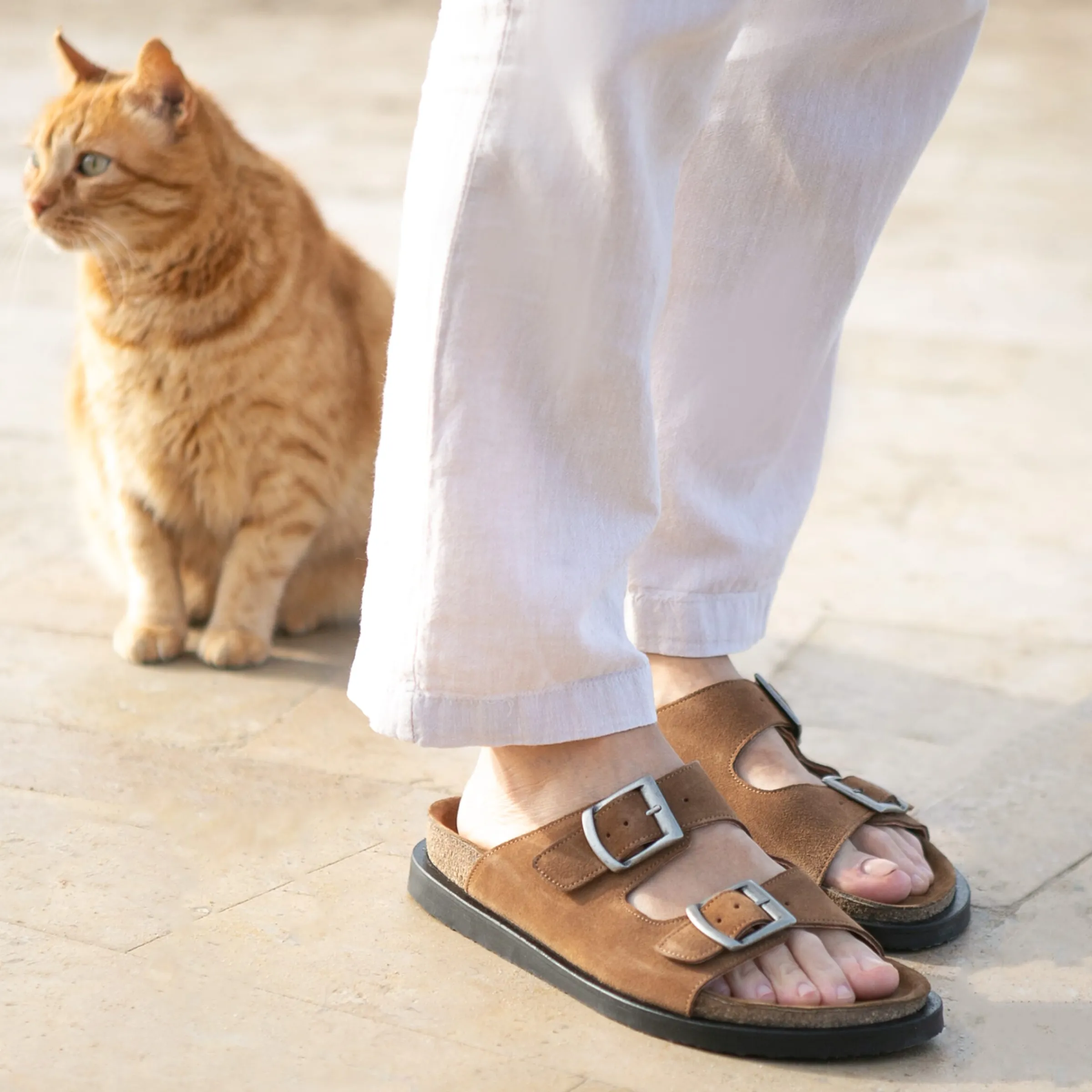 Homme JULES & JENN Espadrilles & Sandales | Mules liège cuir daim