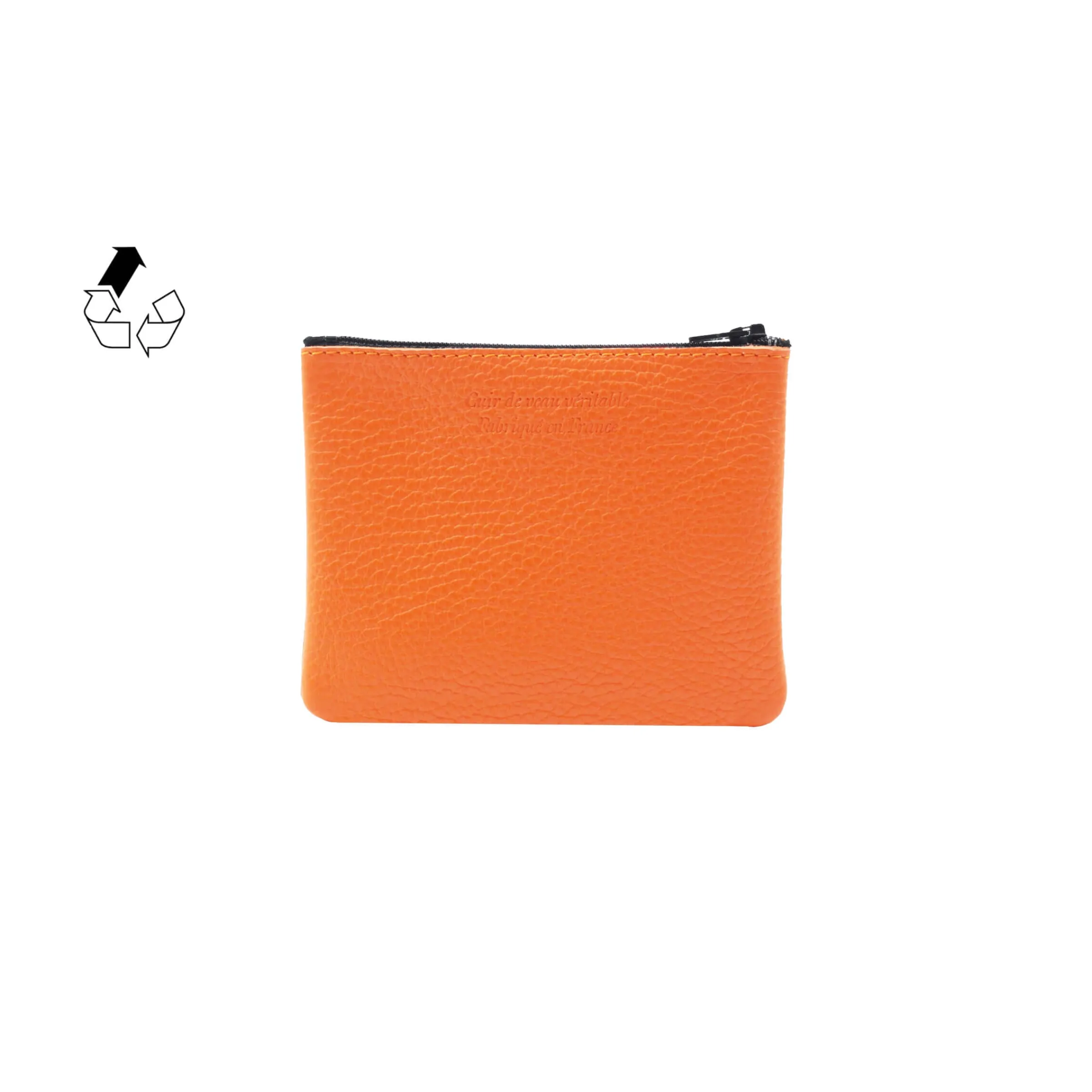 Femme JULES & JENN Dressing Recyclé | Pochettes | Pochette cuir grainé upcyclé - petit modèle