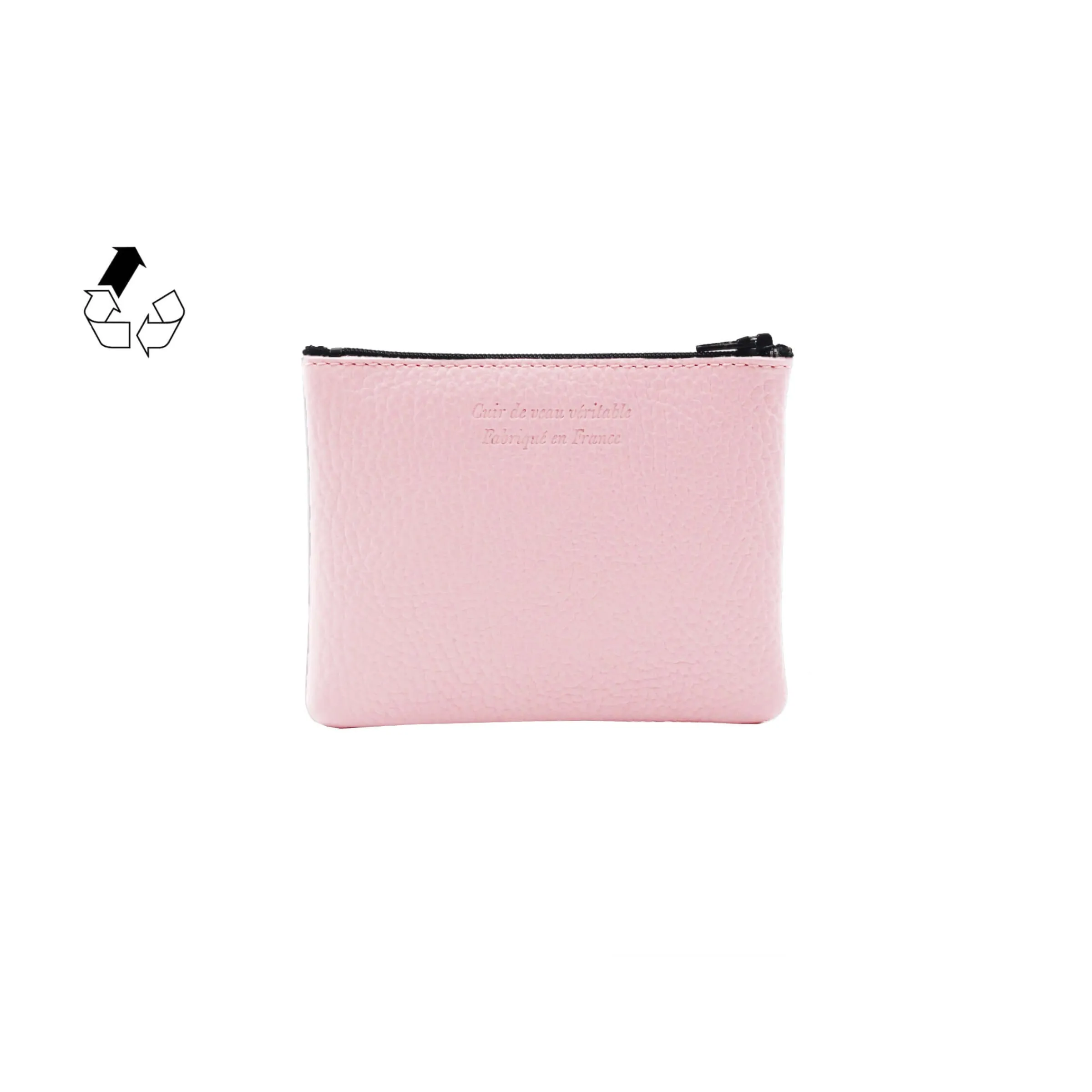 Femme JULES & JENN Dressing Recyclé | Pochettes | Pochette cuir grainé upcyclé - petit modèle