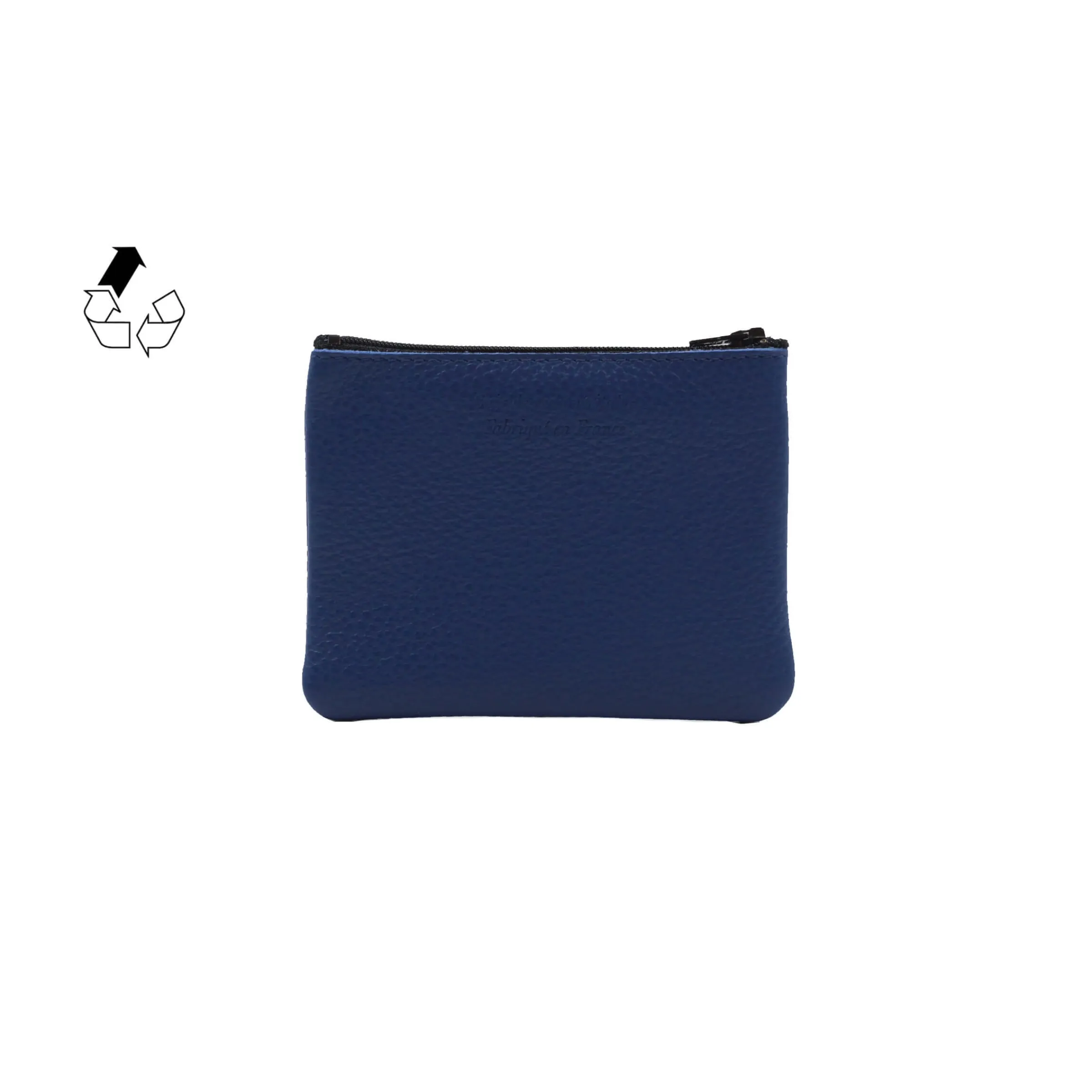 Femme JULES & JENN Dressing Recyclé | Pochettes | Pochette cuir upcyclé bleu royal - Petite