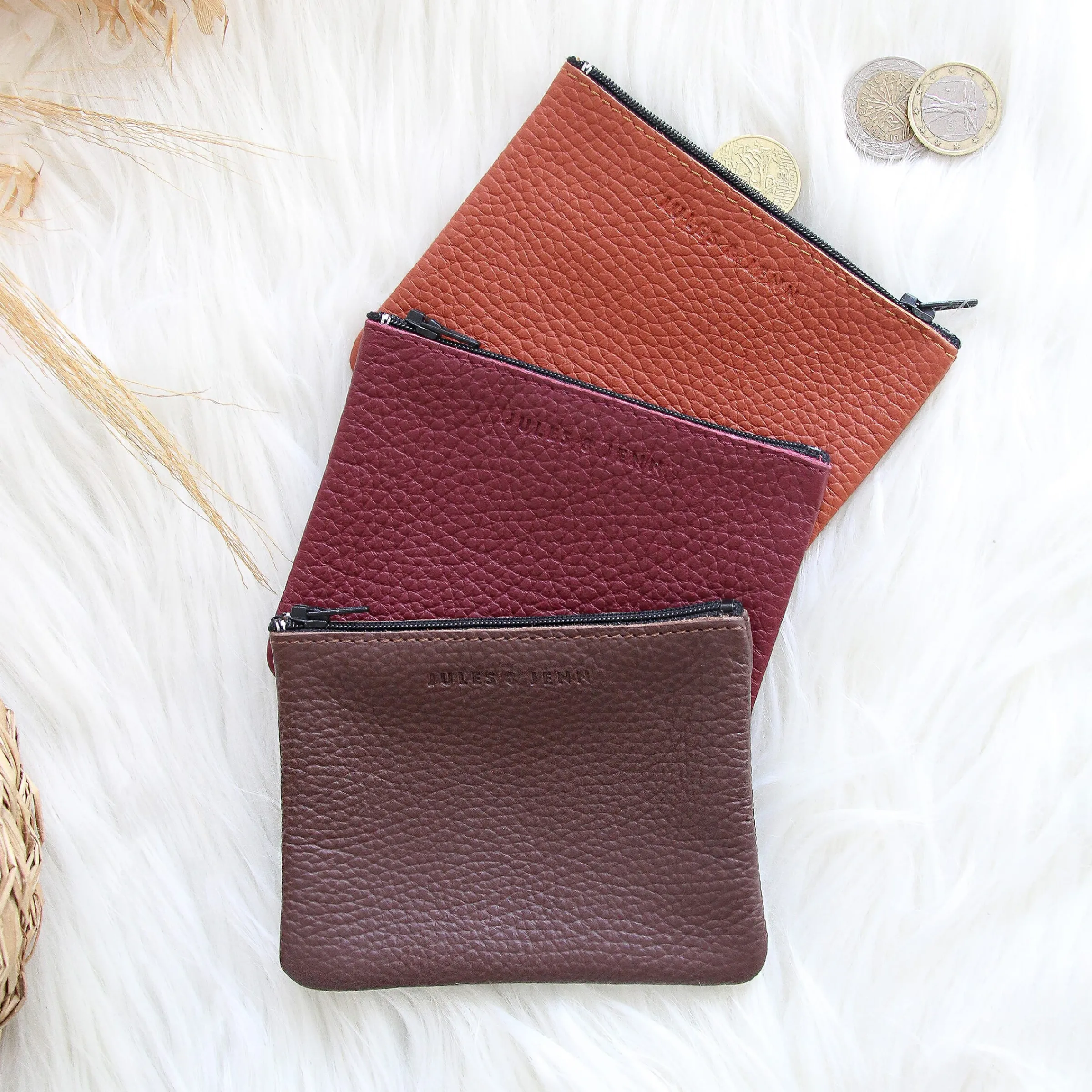 Femme JULES & JENN Dressing Recyclé | Pochettes | Pochette cuir upcyclé - Petite