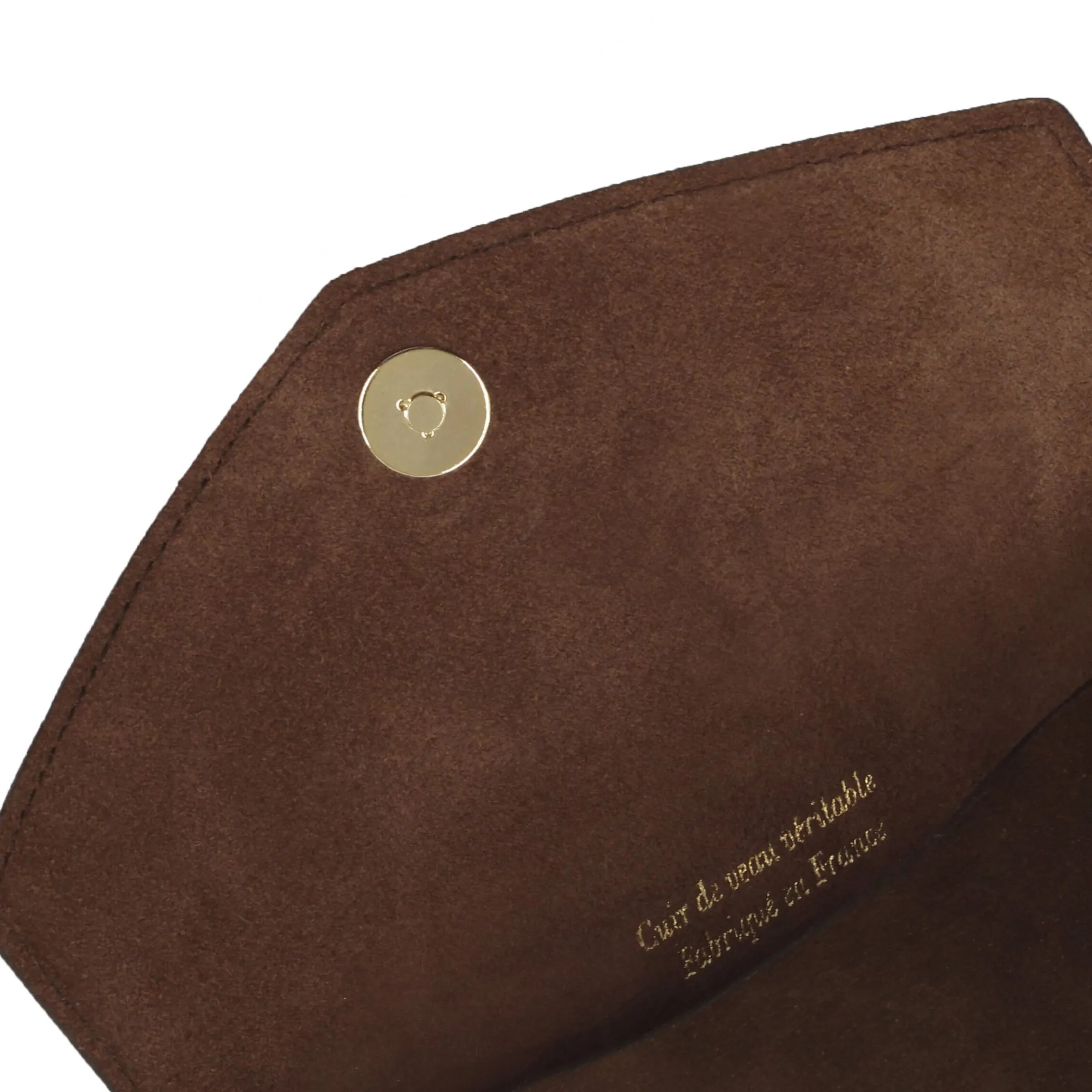 pochette_enveloppe_cuir_upcycl_marron_3.webp Femme JULES & JENN Pochettes | Petite Maroquinerie | Pochette enveloppe cuir upcyclé