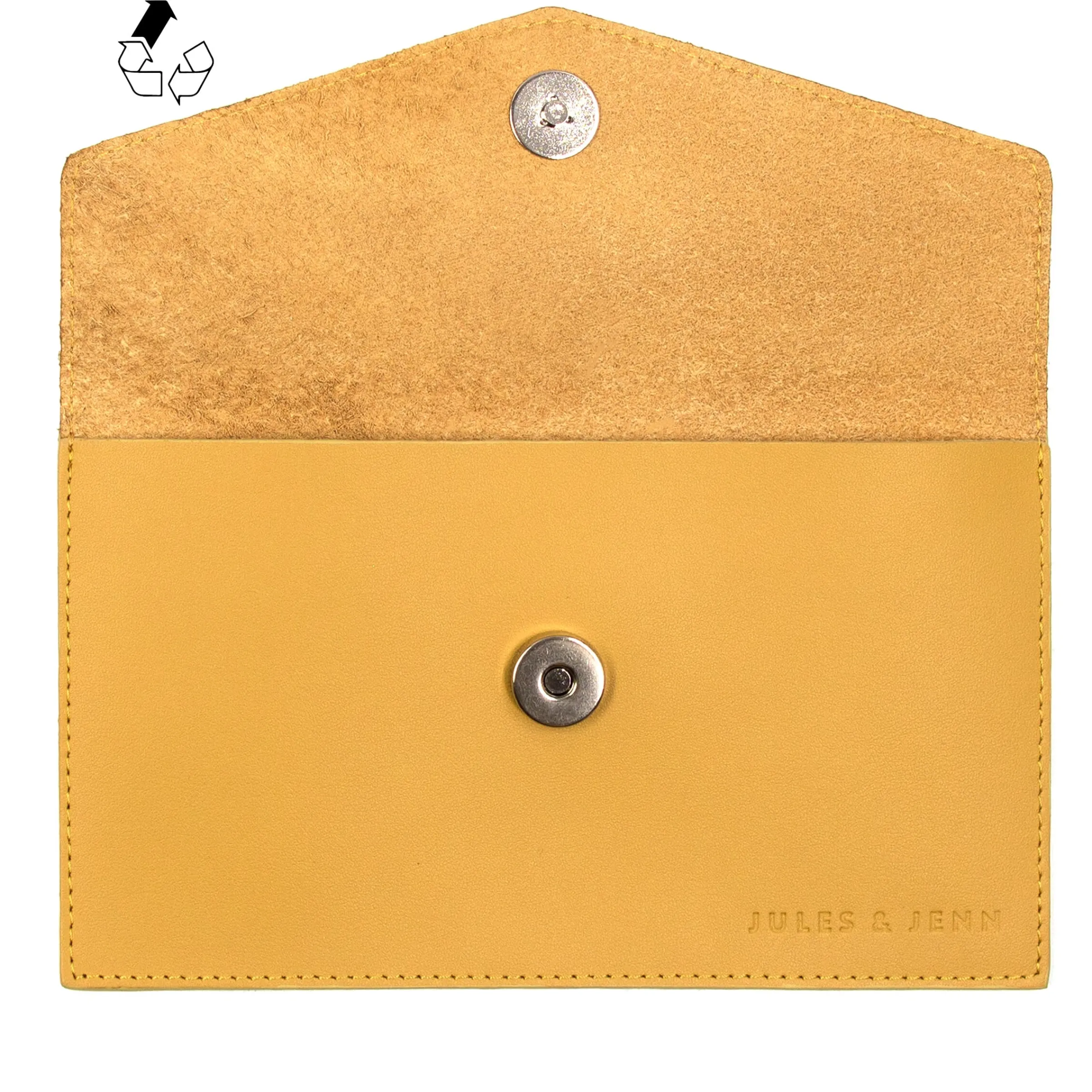 Femme JULES & JENN Dressing Recyclé | Pochettes | Pochette enveloppe upcyclé moutarde