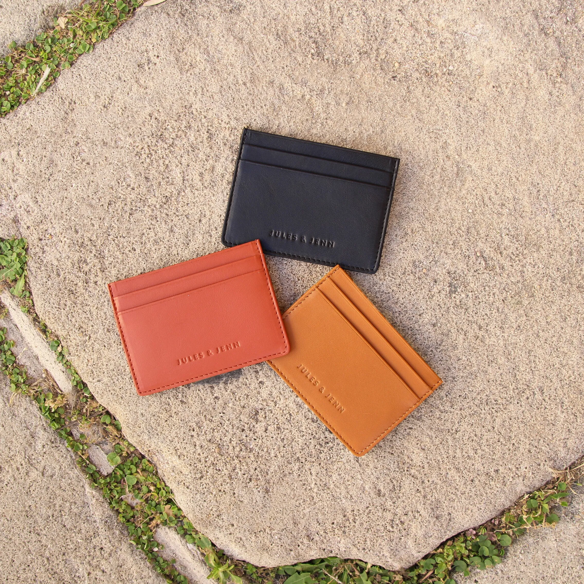 Femme JULES & JENN Dressing Recyclé | Petite Maroquinerie | Porte-cartes cuir upcyclé