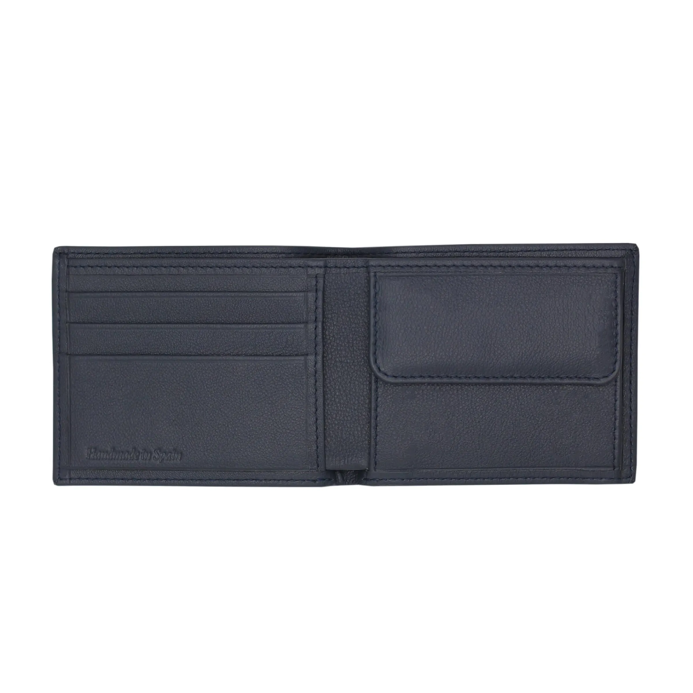 Homme JULES & JENN Petite Maroquinerie | Portefeuille essentiel cuir bleu