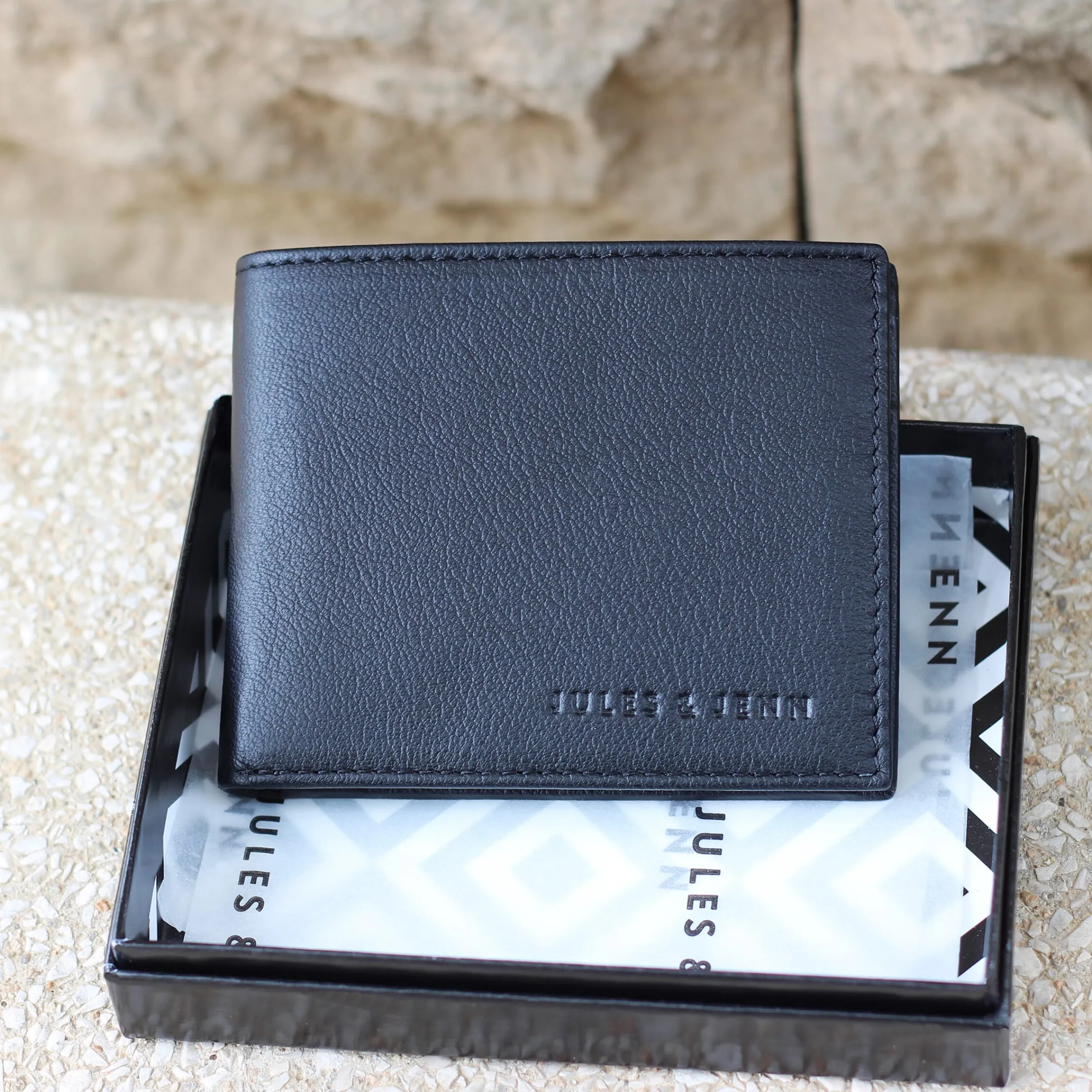 Homme JULES & JENN Petite Maroquinerie | Portefeuille essentiel cuir