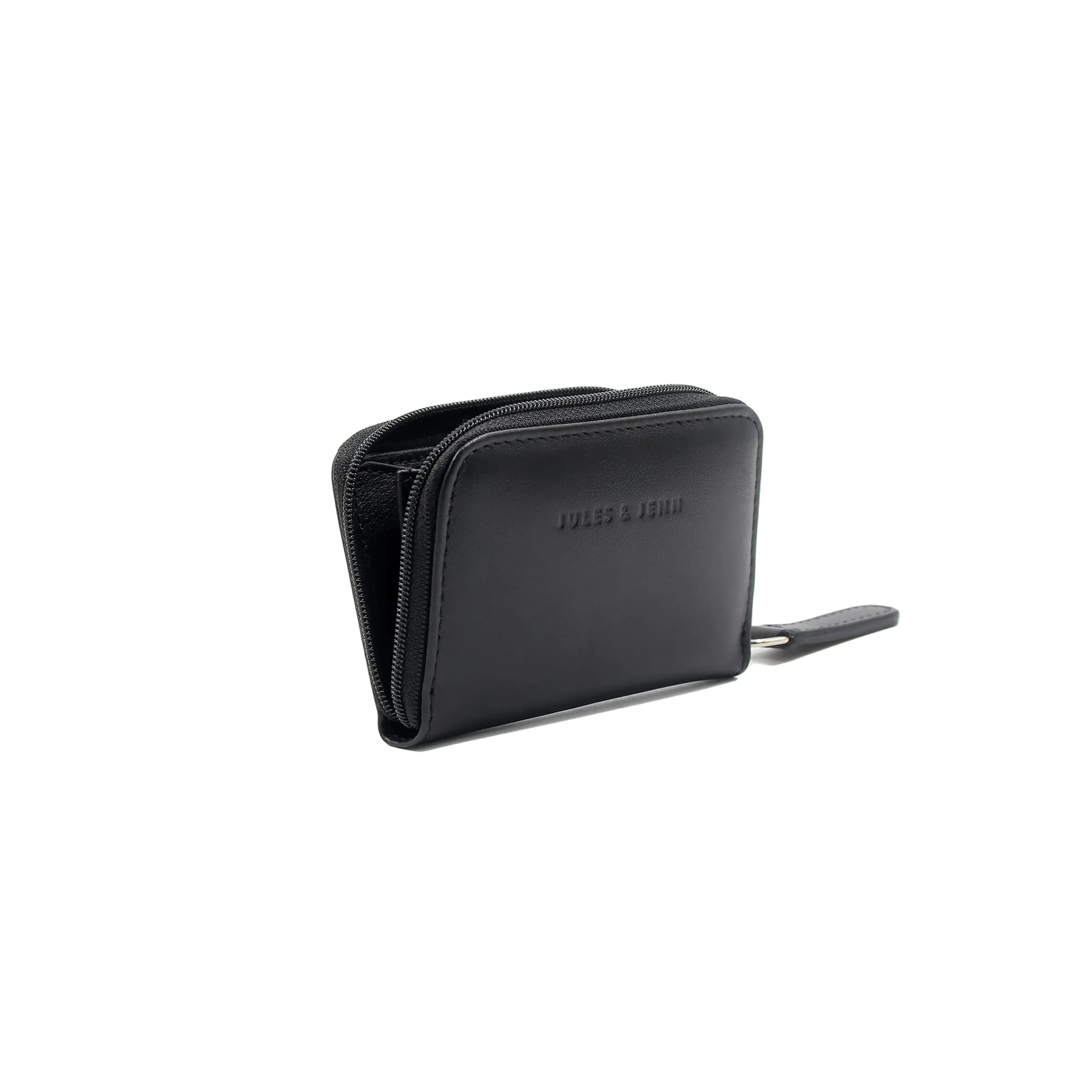 portemonnaie_cuir_noir_2.webp Femme JULES & JENN Petite Maroquinerie | Porte-monnaie cuir