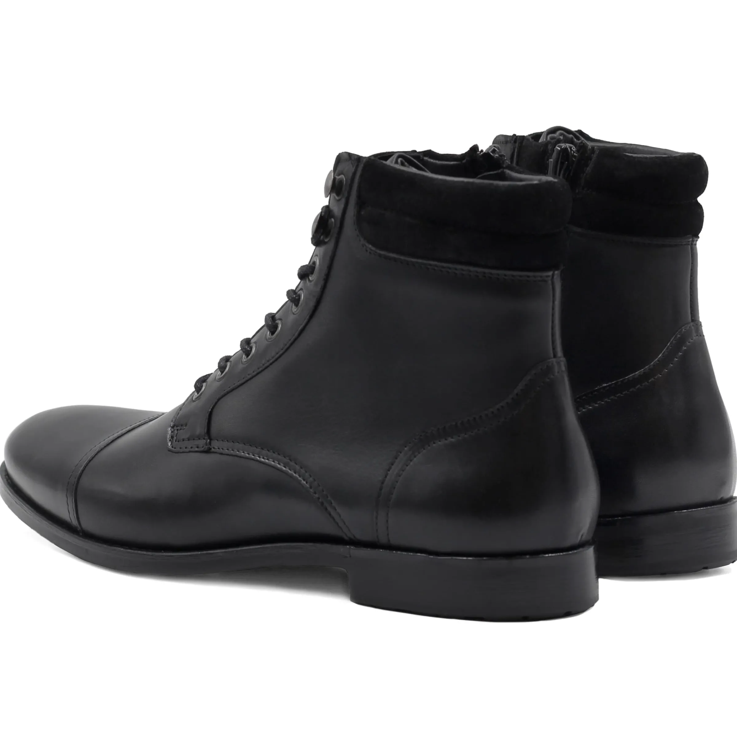 Homme JULES & JENN Boots | Rangers boots à col cuir