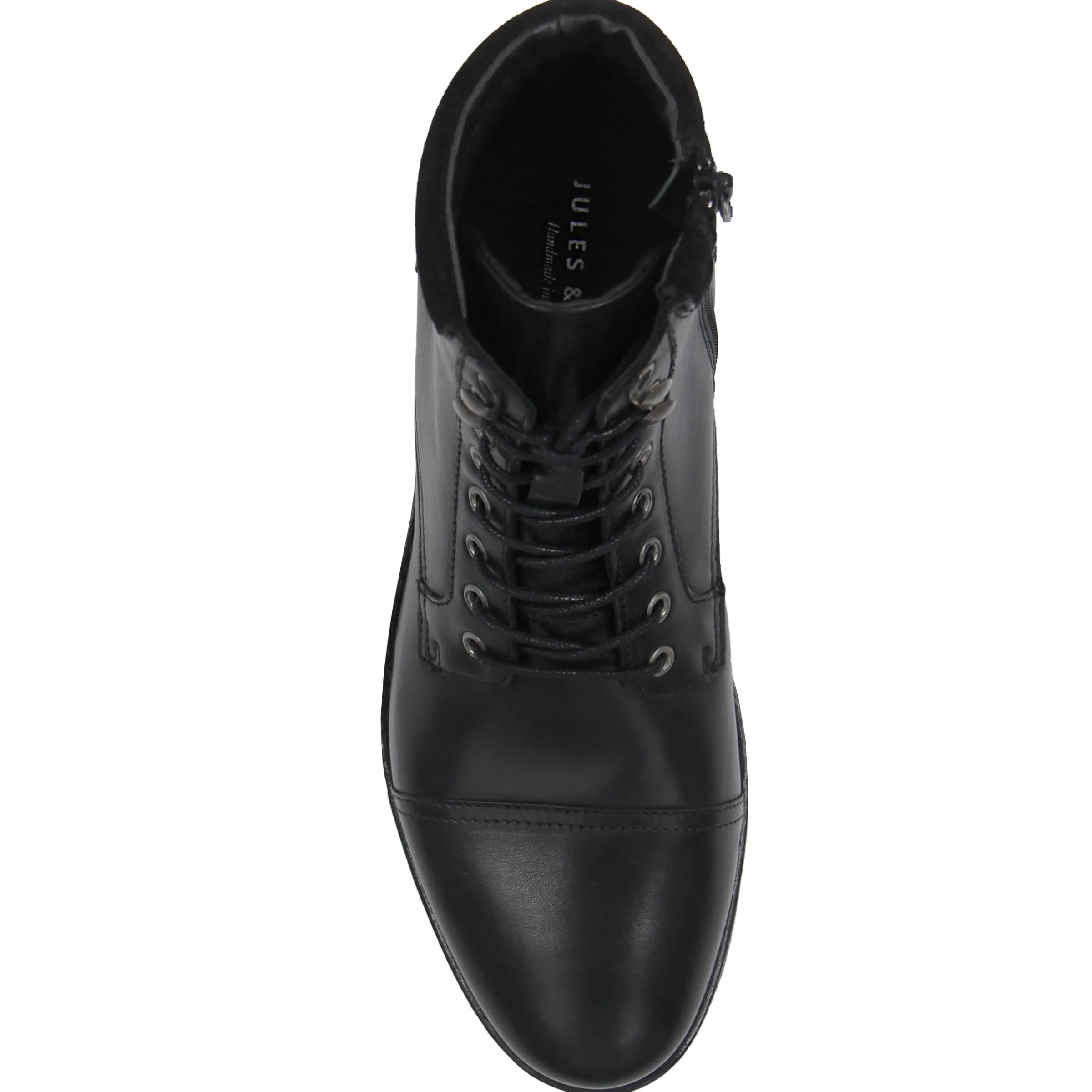 rangers_boots__col_cuir_noir_3.webp Homme JULES & JENN Boots | Rangers boots à col cuir