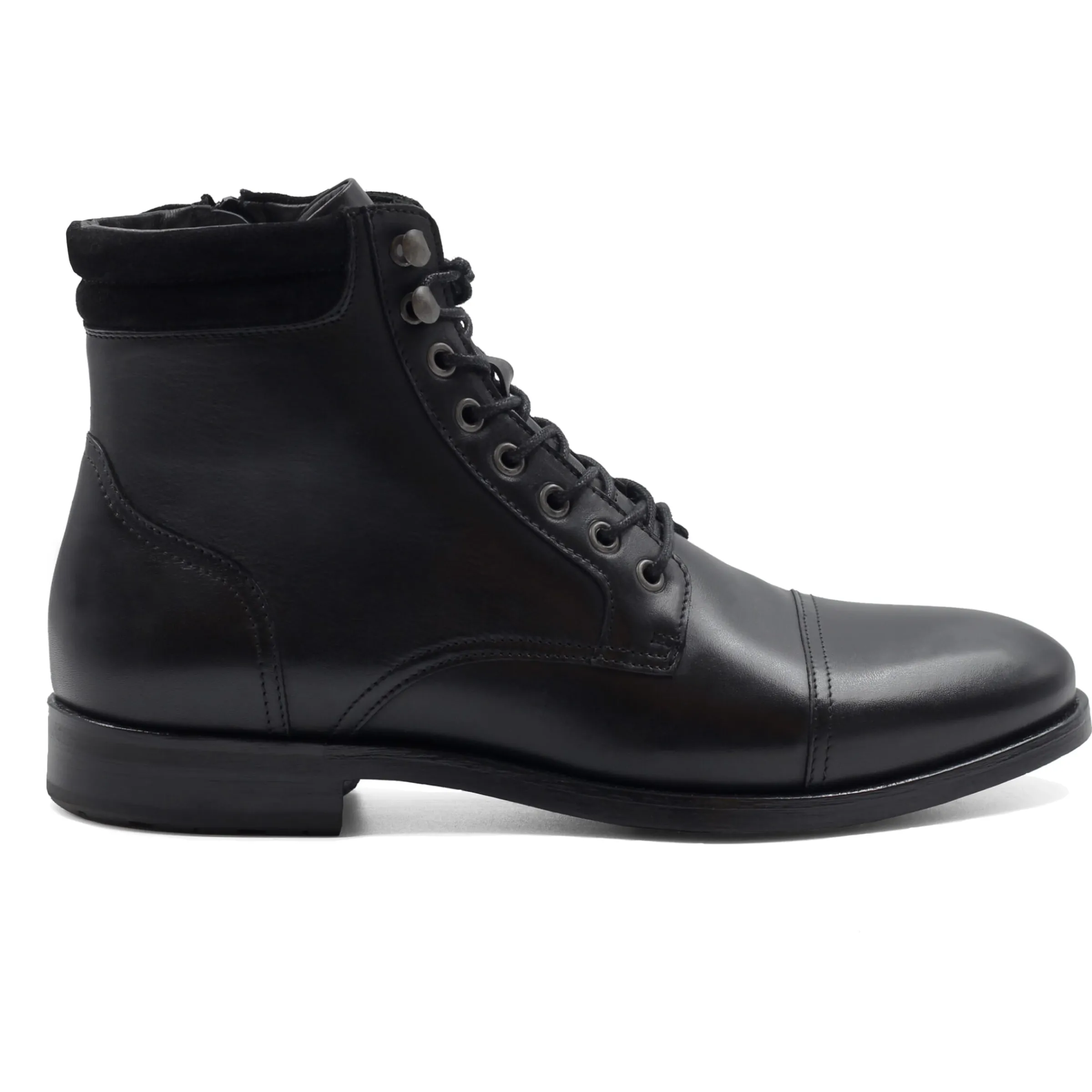 rangers_boots__col_cuir_noir_4.webp Homme JULES & JENN Boots | Rangers boots à col cuir