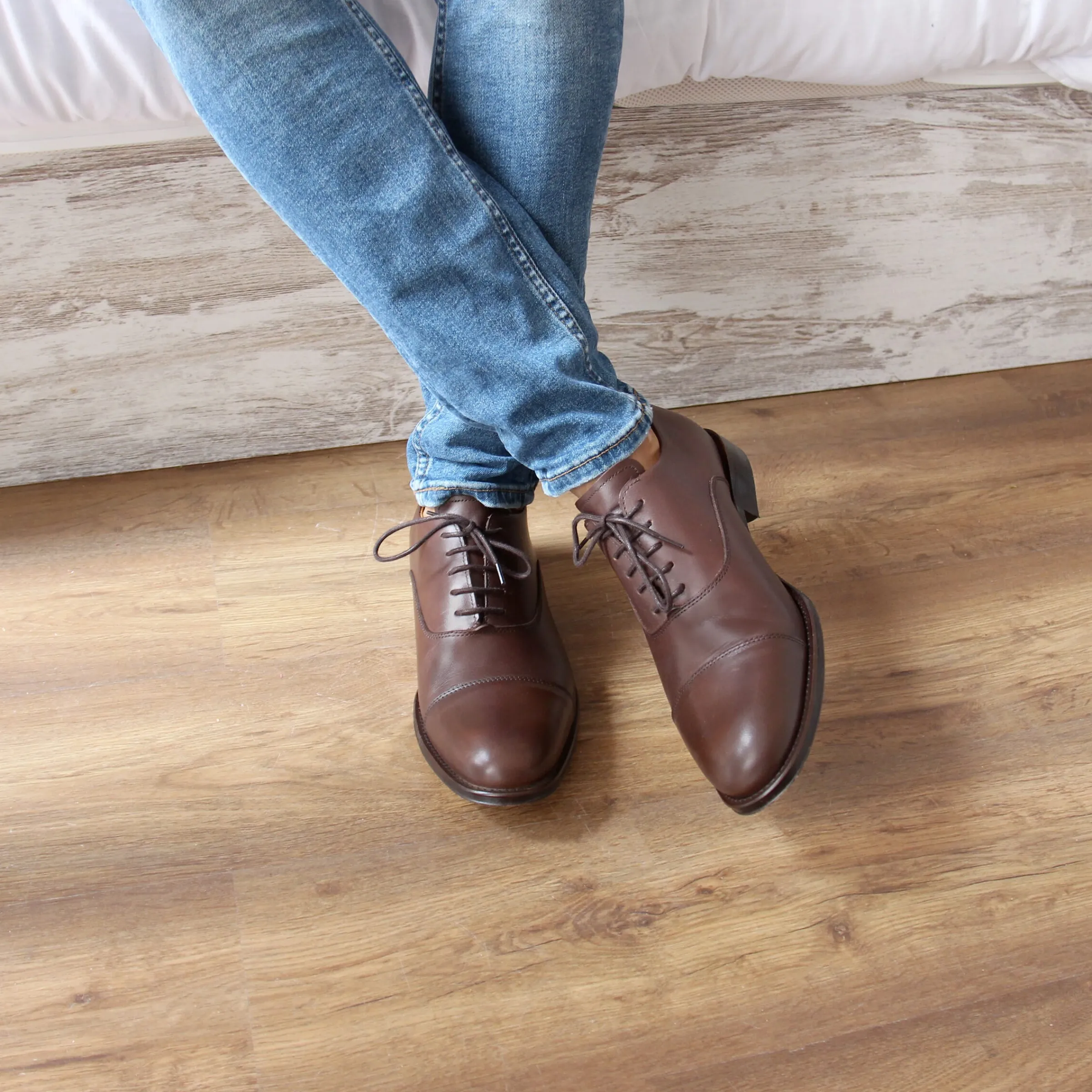 Homme JULES & JENN Fins De Série Solidaires | Richelieu Oxford cuir