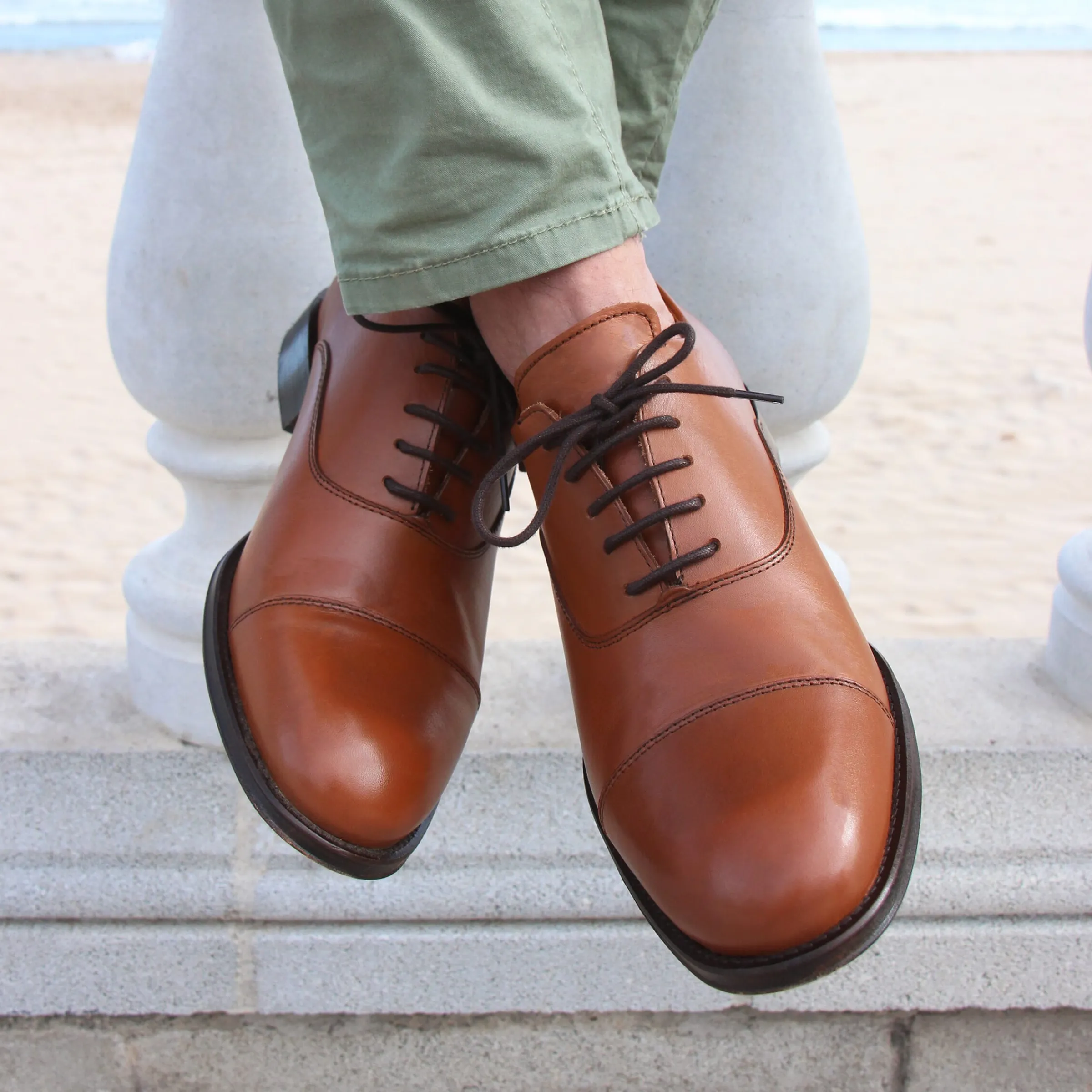 Homme JULES & JENN Richelieus & Derbies | Richelieu Oxford cuir marron