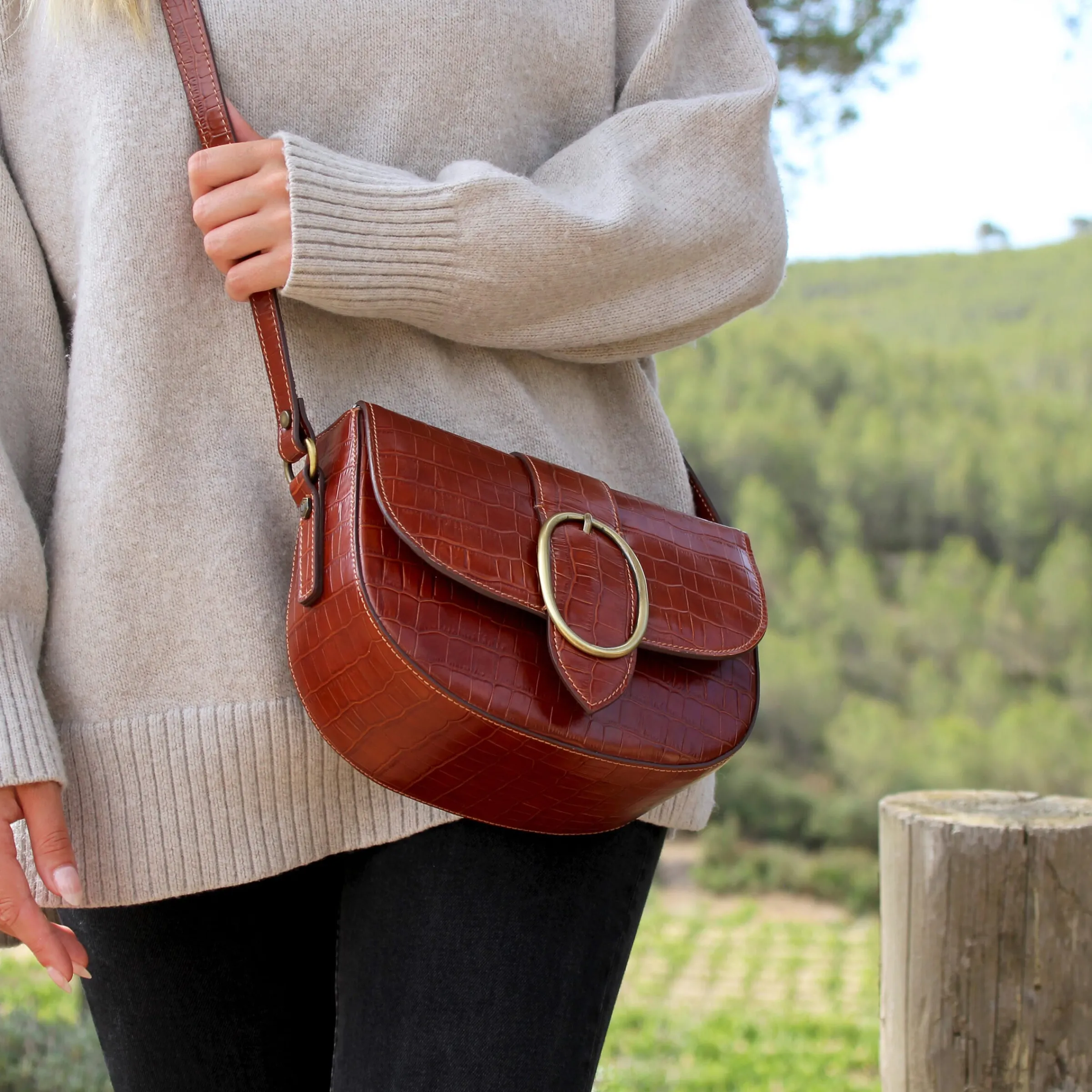 Femme JULES & JENN Sacs À Main | Sac boucle cuir imprimé