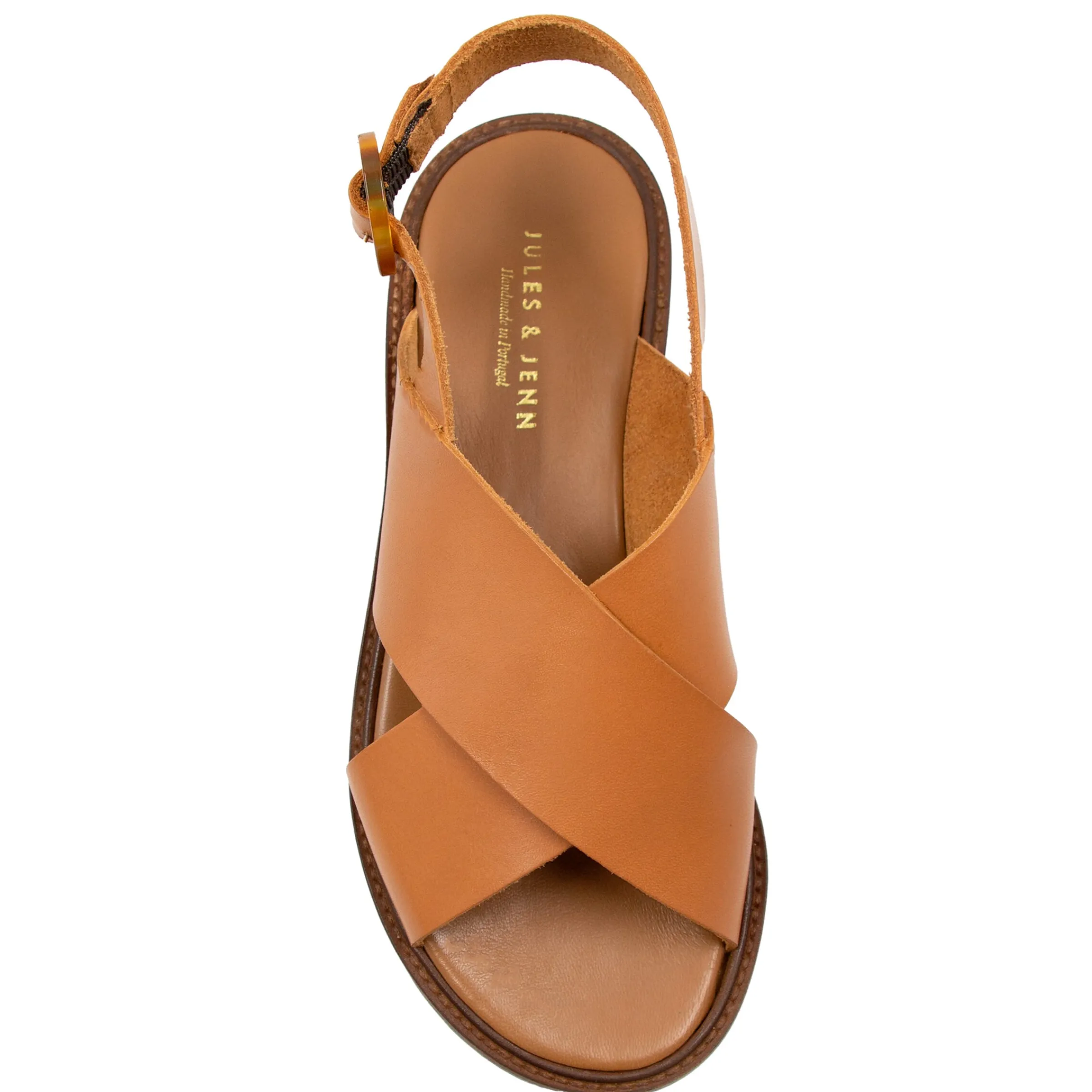 sandales_boucle_caille_cuir_cognac_3.webp Femme JULES & JENN Sandales | Sandales boucle écaille cuir