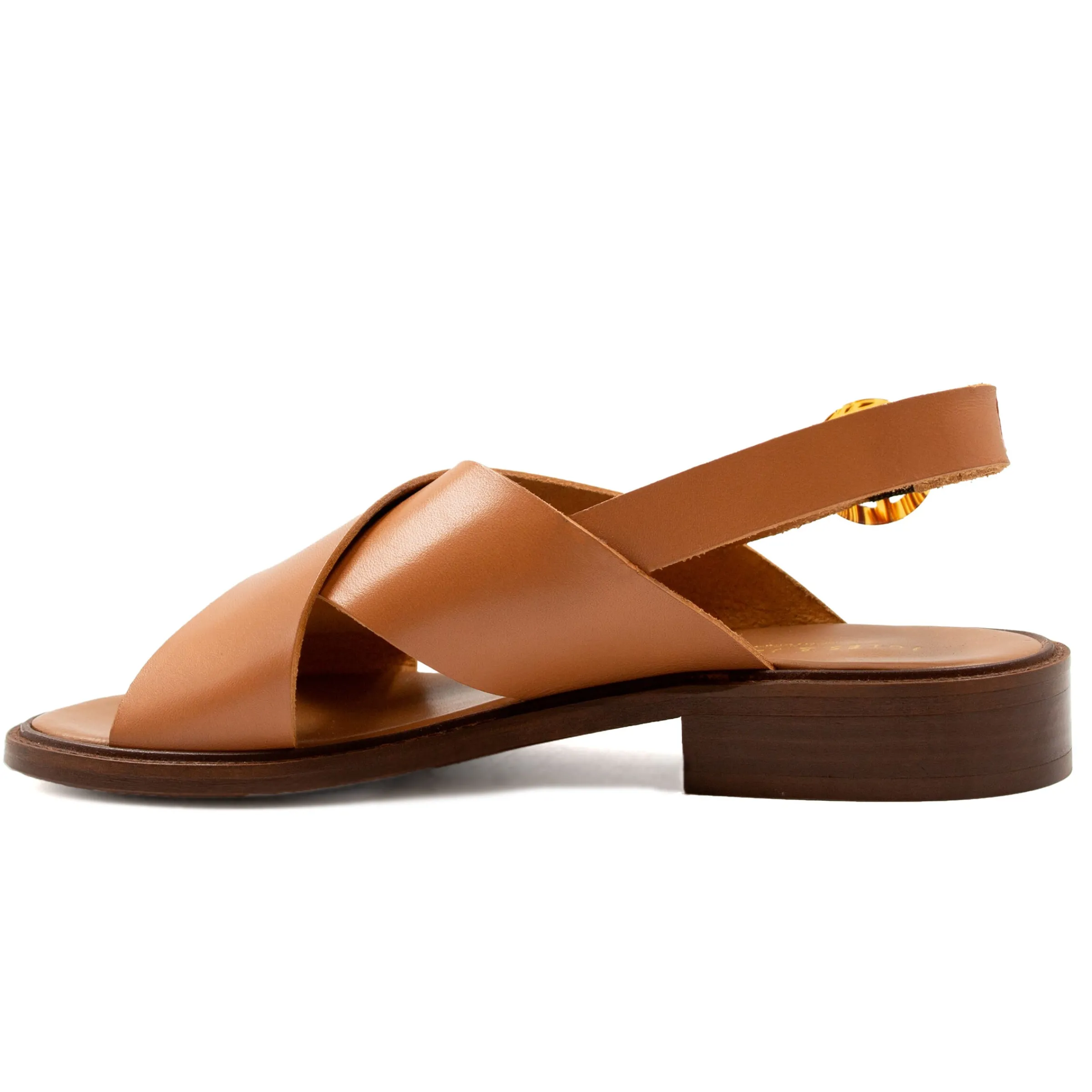 sandales_boucle_caille_cuir_cognac_5.webp Femme JULES & JENN Sandales | Sandales boucle écaille cuir