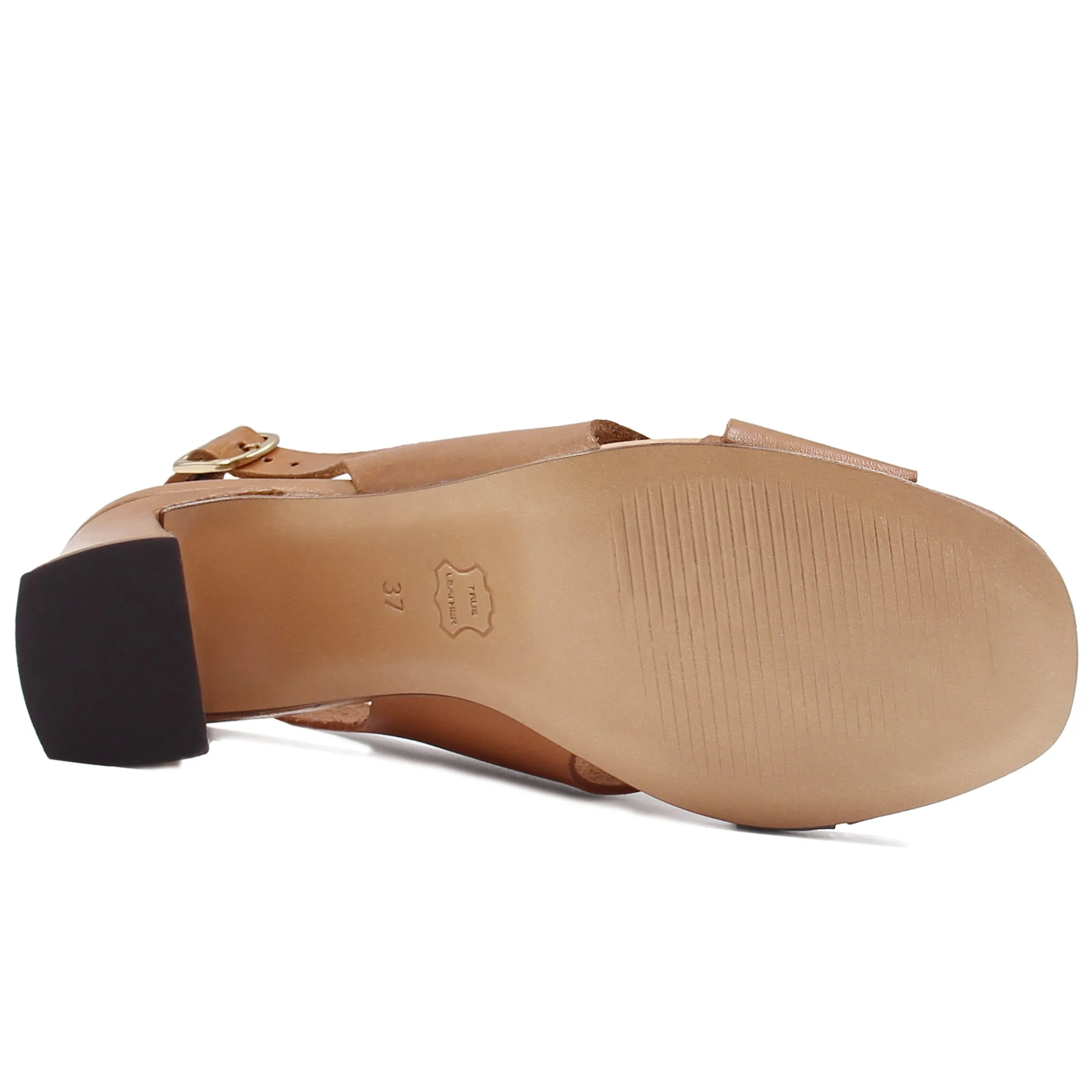 sandales_graphiques_cuir_camel_6.webp Femme JULES & JENN Sandales | Sandales graphiques cuir