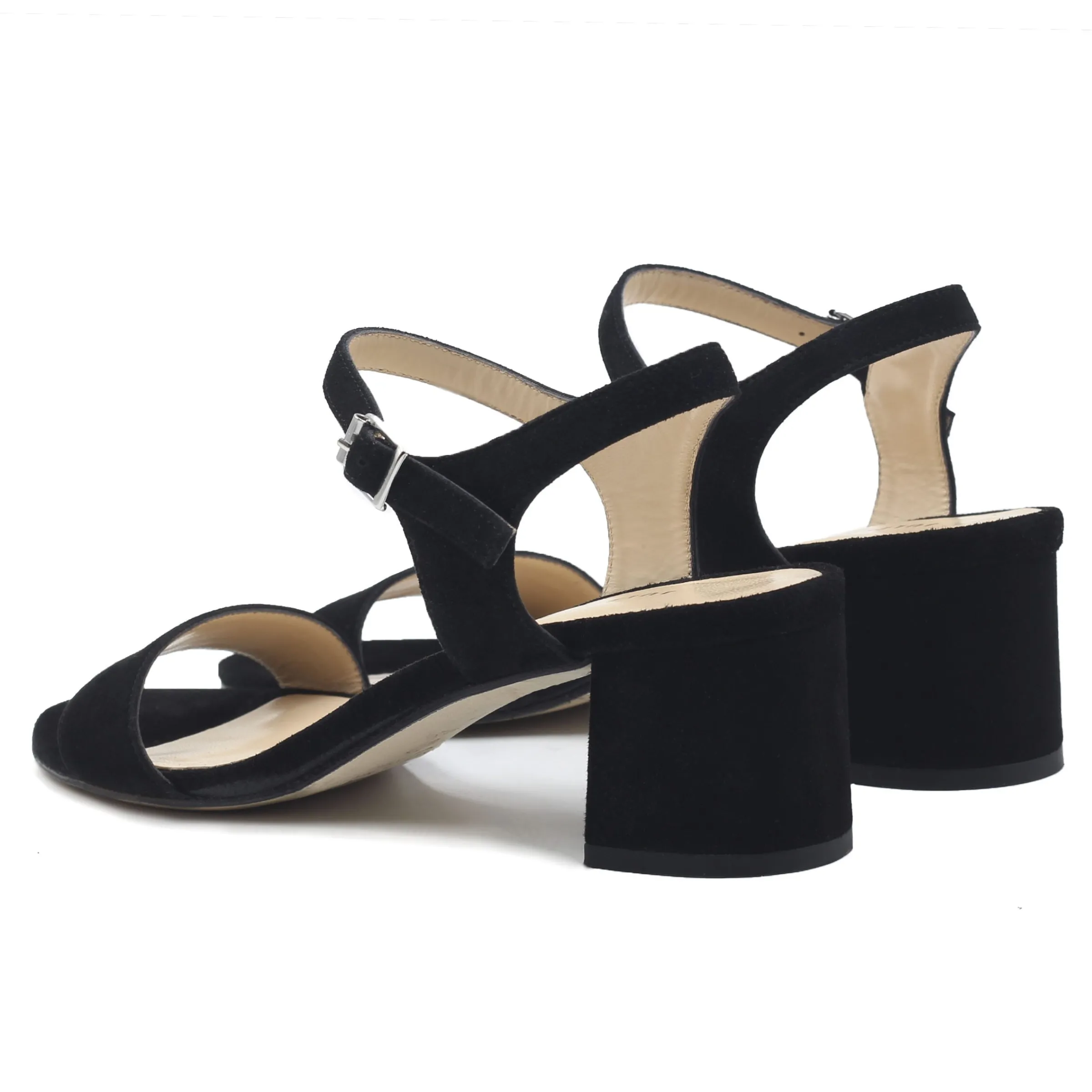 Femme JULES & JENN Sandales | Sandales moyen talon cuir daim