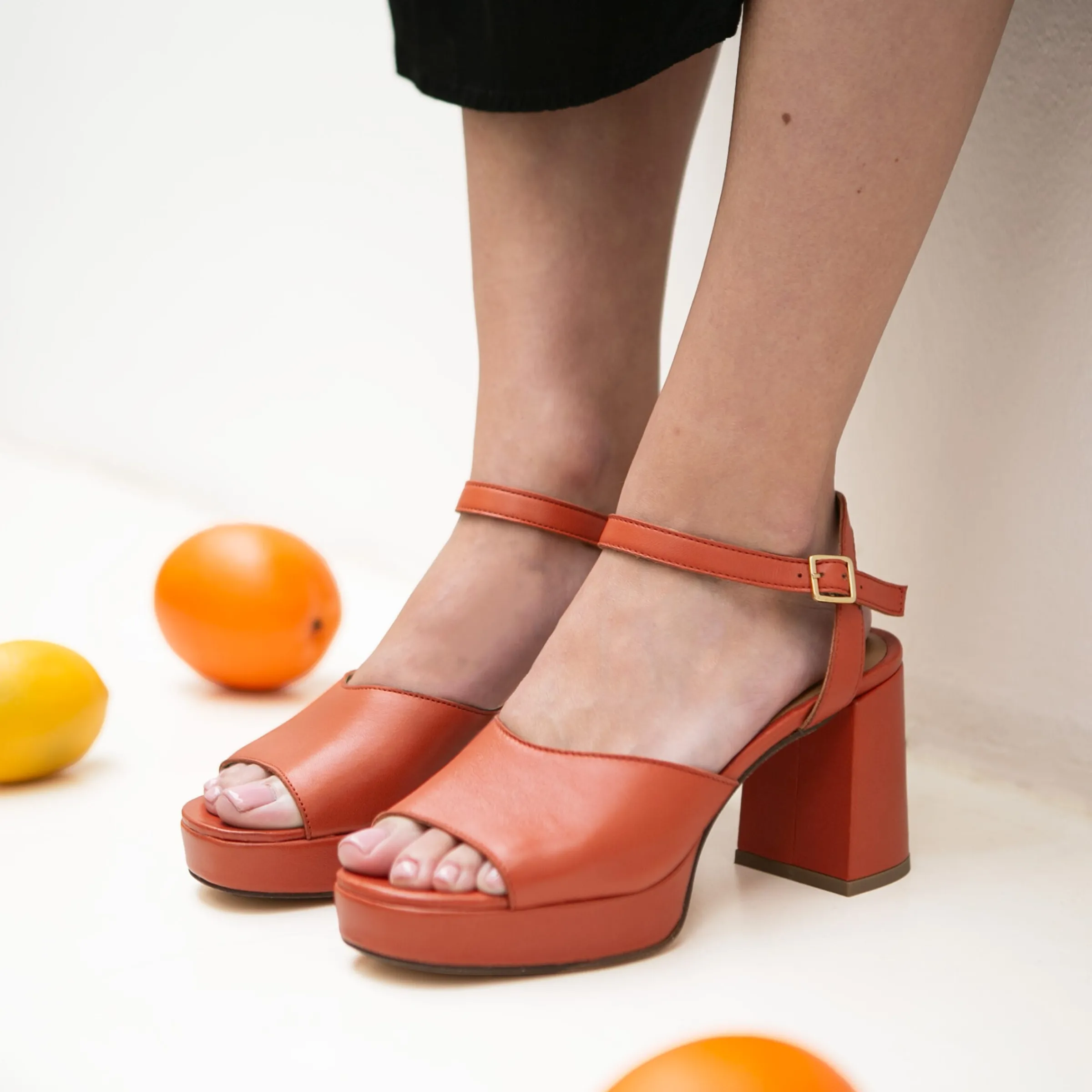 Femme JULES & JENN Sandales | Sandales plateforme cuir