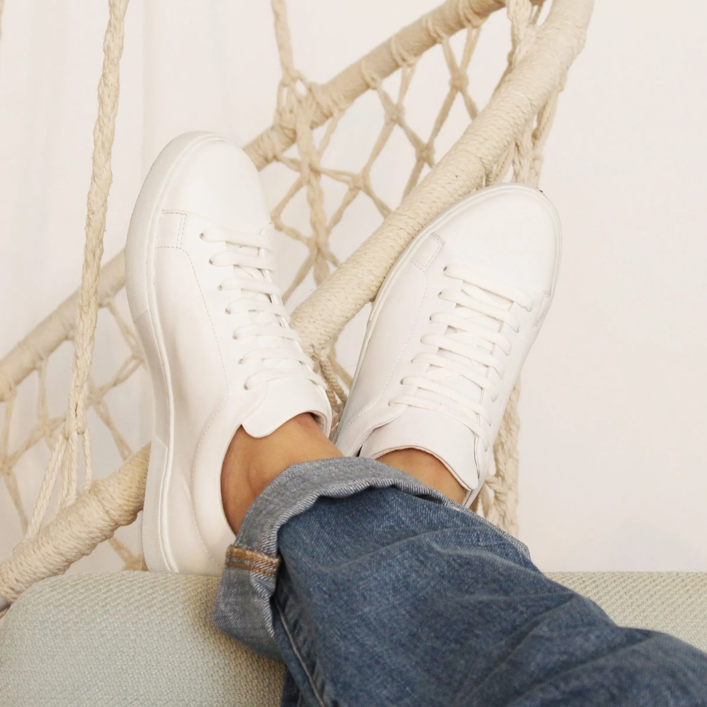 Femme JULES & JENN Baskets | Tennis lacet cuir