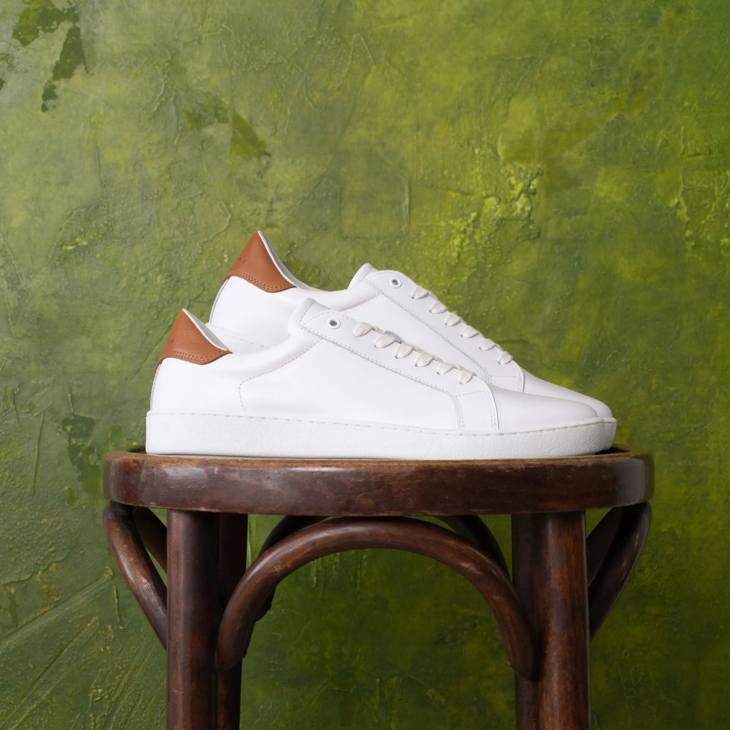 tennis_lacet_cuir_blanc_2-1.webp Homme JULES & JENN Baskets | Tennis lacet cuir