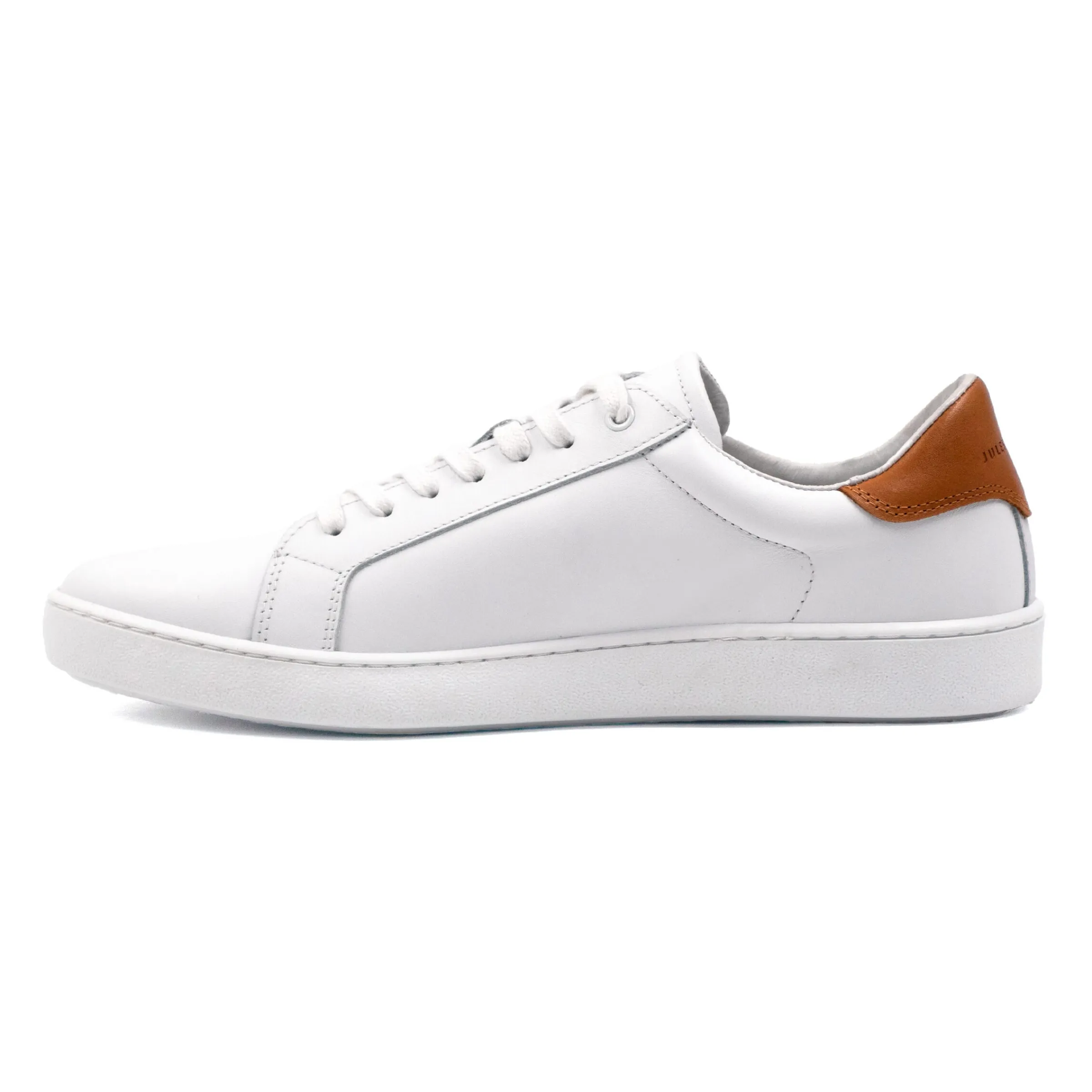 tennis_lacet_cuir_blanc_5-1.webp Homme JULES & JENN Baskets | Tennis lacet cuir