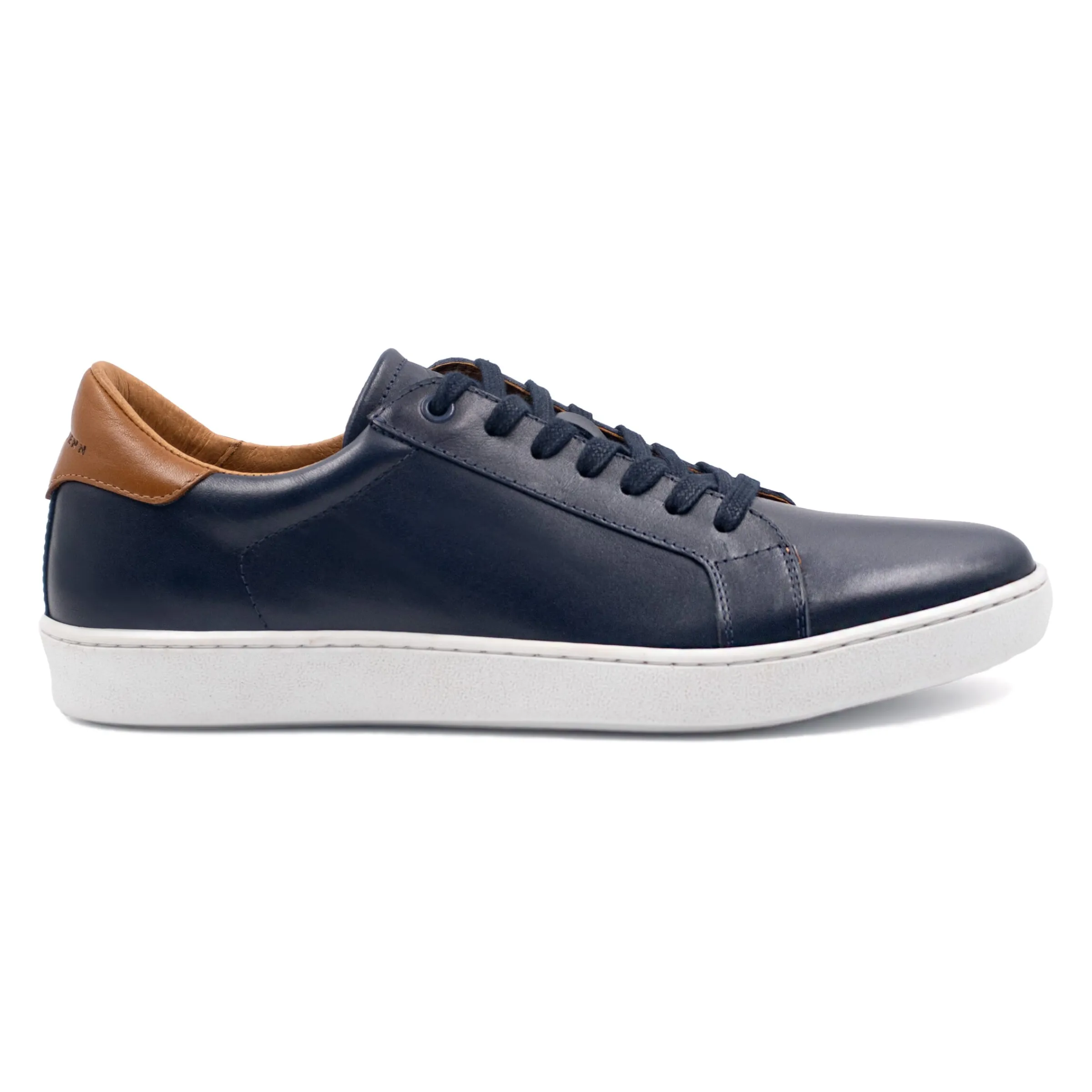 tennis_lacet_cuir_bleu_4.webp Homme JULES & JENN Baskets | Tennis lacet cuir bleu