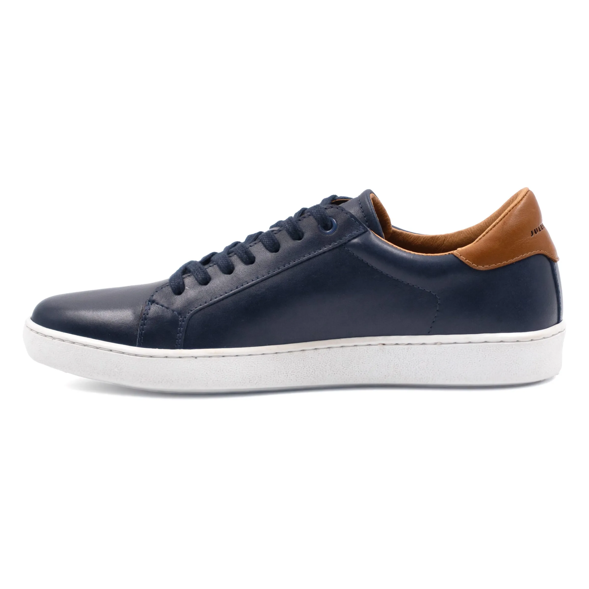 tennis_lacet_cuir_bleu_5.webp Homme JULES & JENN Baskets | Tennis lacet cuir bleu